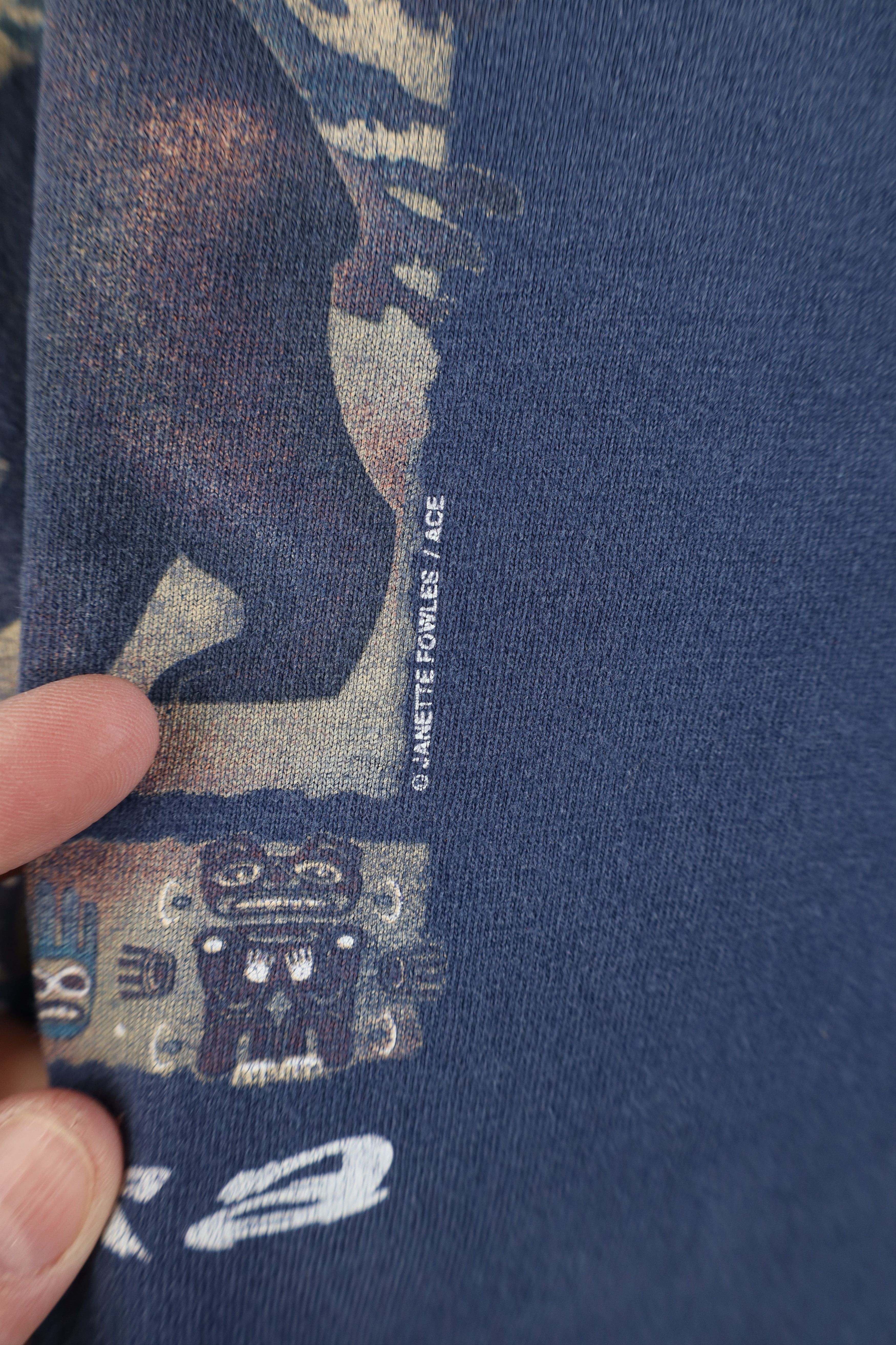 Vintage Vintage 90s Streetwear Southwestern Alaska Bear T-Shirt Blue Size US XL / EU 56 / 4 - 5 Thumbnail