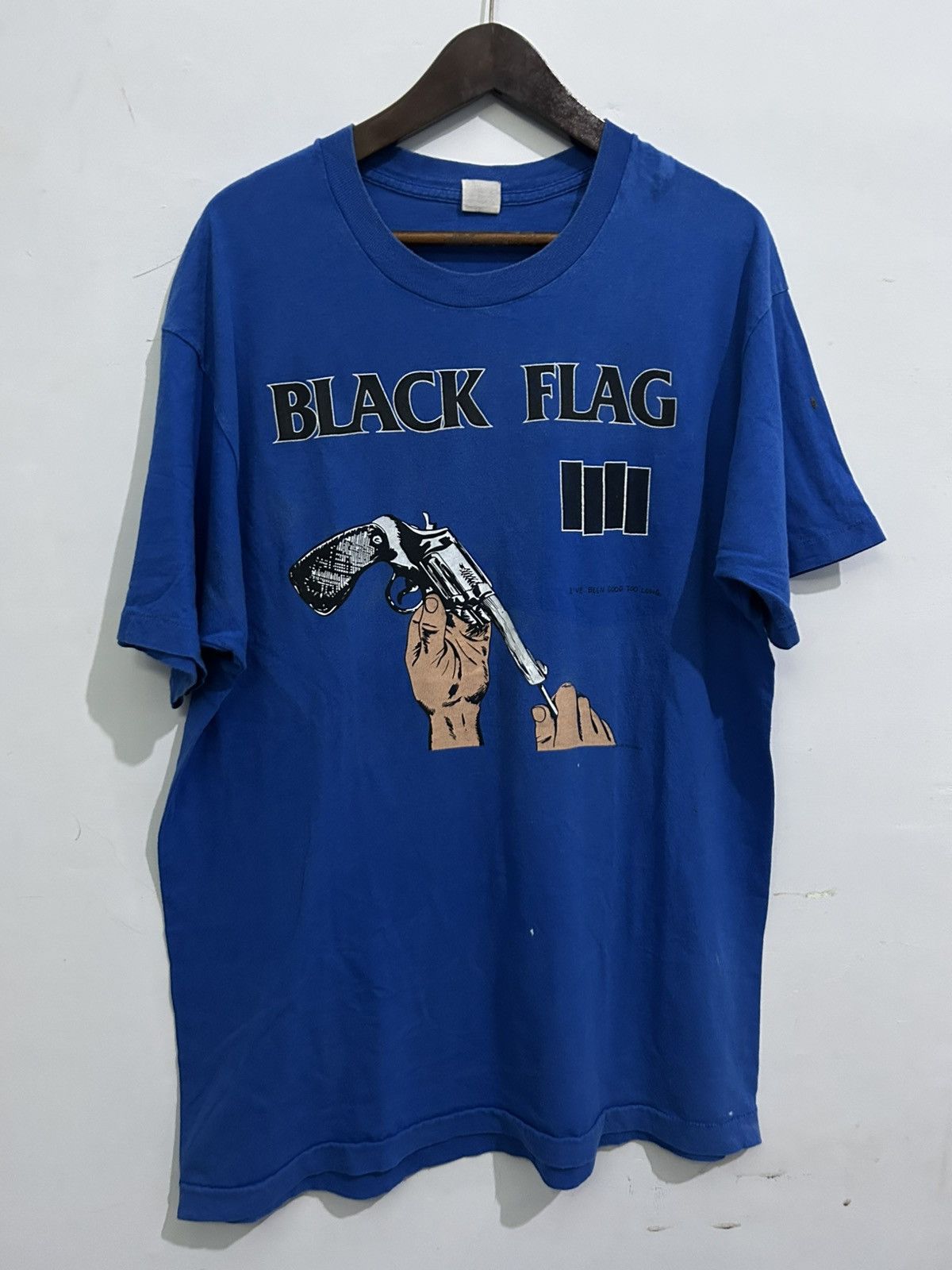 Band Tees 80s BLACK FLAG IN MY HEAD TOUR TSHIRT XL Size US XL / EU 56 / 4 - 1 Thumbnail
