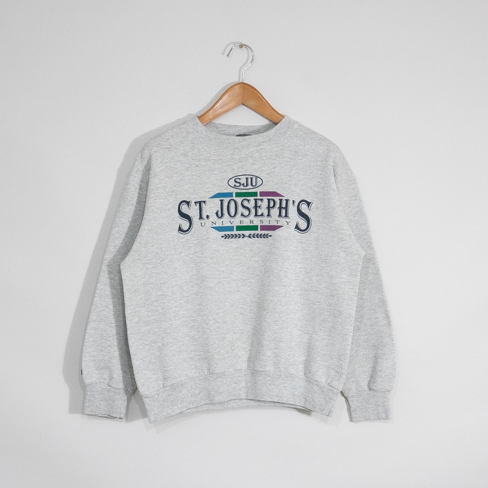 Vintage Vintage 90s St Josephs University Sweatshirt Mens Large Size US L / EU 52-54 / 3 - 1 Thumbnail