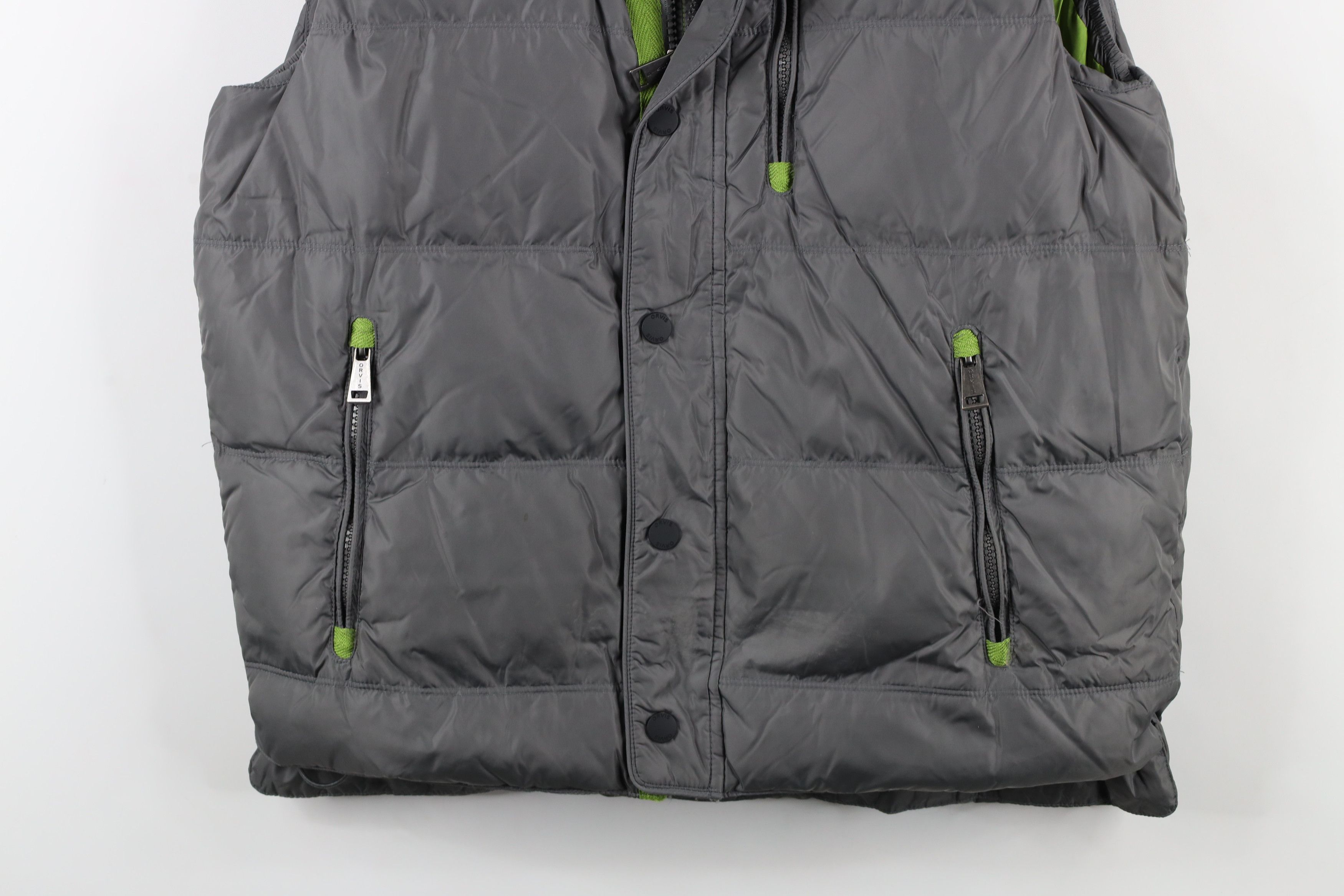 Orvis × Vintage Orvis Spell Out Duck Down Insulated Puffer Vest Jacket Gray Size US M / EU 48-50 / 2 - 3 Thumbnail