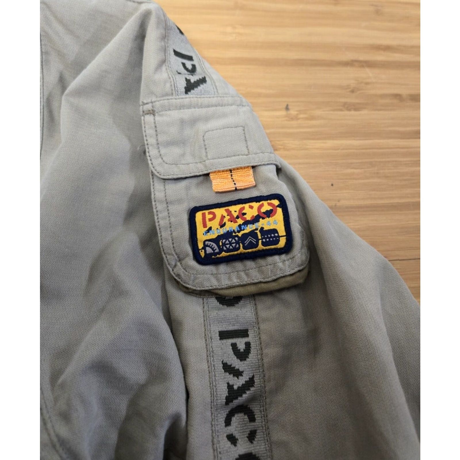 Vintage VINTAGE Paco Endurance-44 Jacket Men XL Beige Pockets Zipper Jungle Look Sports Size US M / EU 48-50 / 2 - 5 Thumbnail