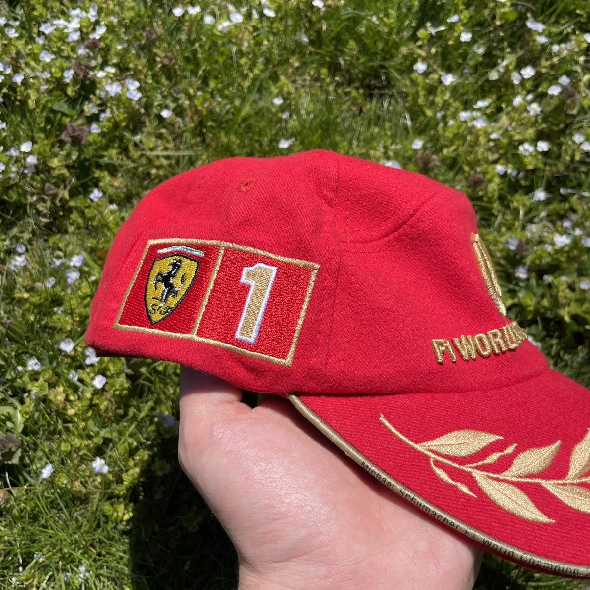 Ferrari Rare Ferrari 2001 World Champion Schumacher Cap Size ONE SIZE - 6 Thumbnail