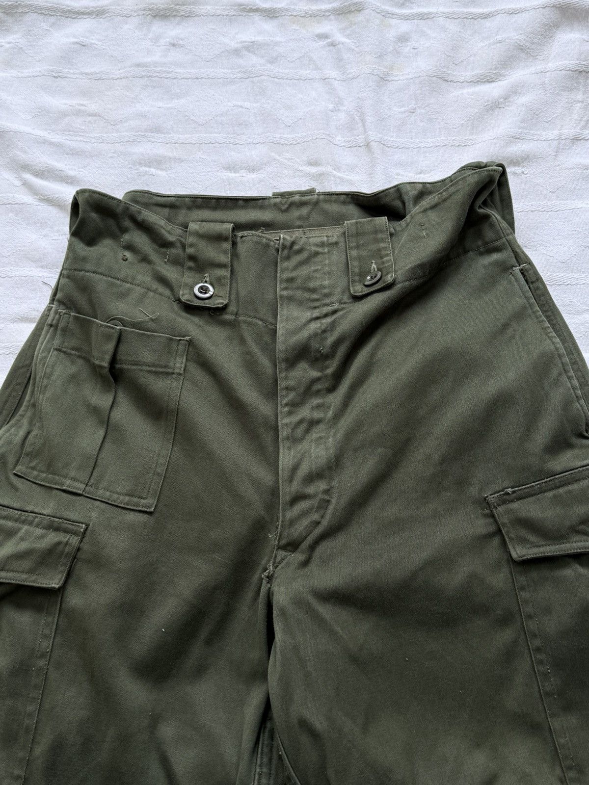 Vintage Vintage 1965 Dated Belgian Cargo Army Military Pants Size US 30 / EU 46 - 3 Thumbnail