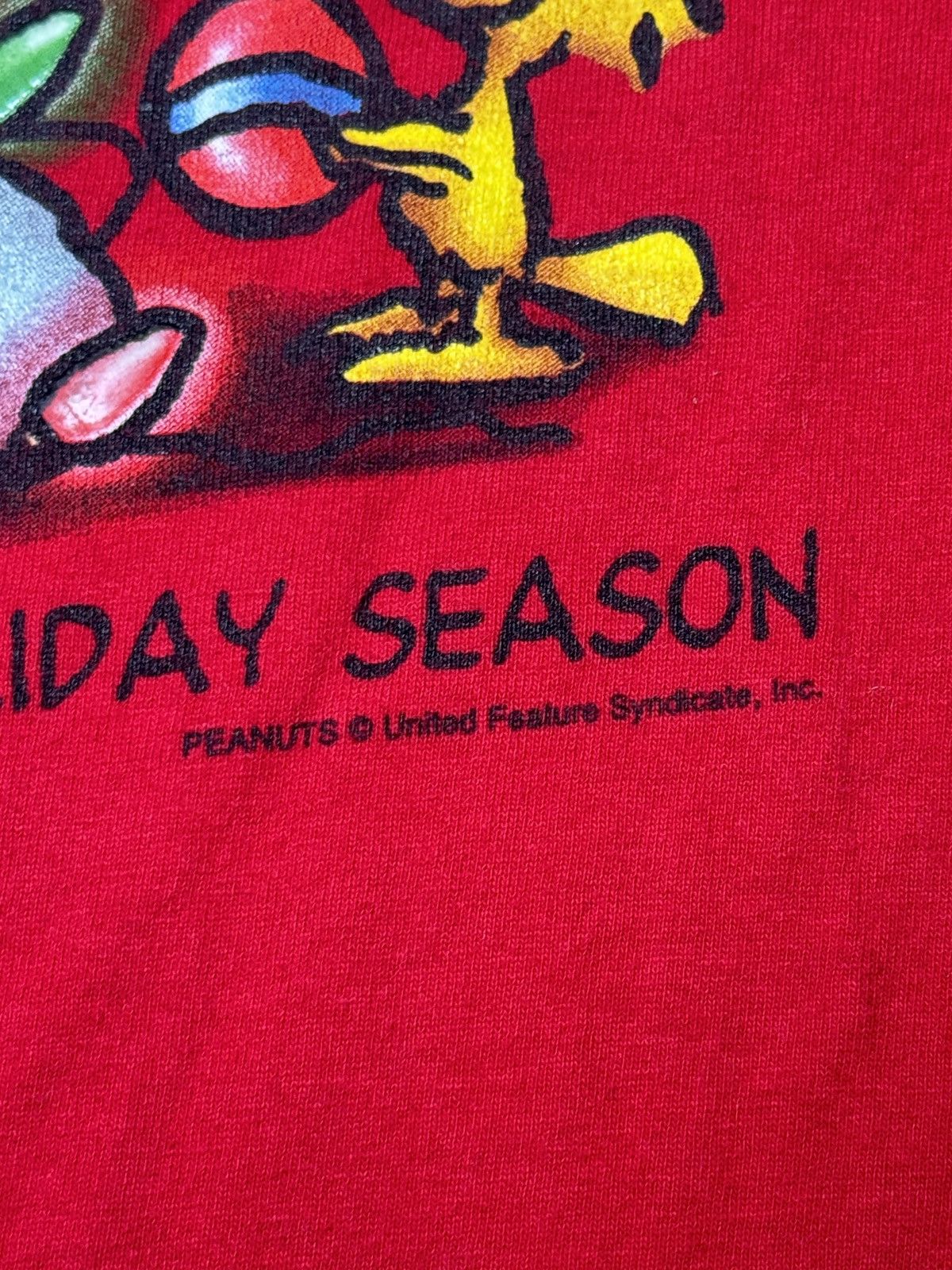 Peanuts × Vintage Vintage Snoppy Peanuts Christmas Holiday Woodstock T Shirt Size US L / EU 52-54 / 3 - 3 Thumbnail