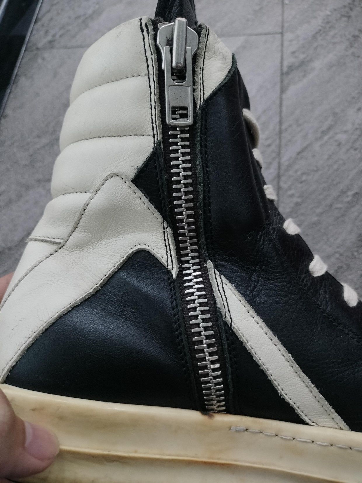 Rick Owens Rick Owens Geobasket High Top Sneakers Black EU40.5 Size US 7.5 / EU 40-41 - 13 Thumbnail