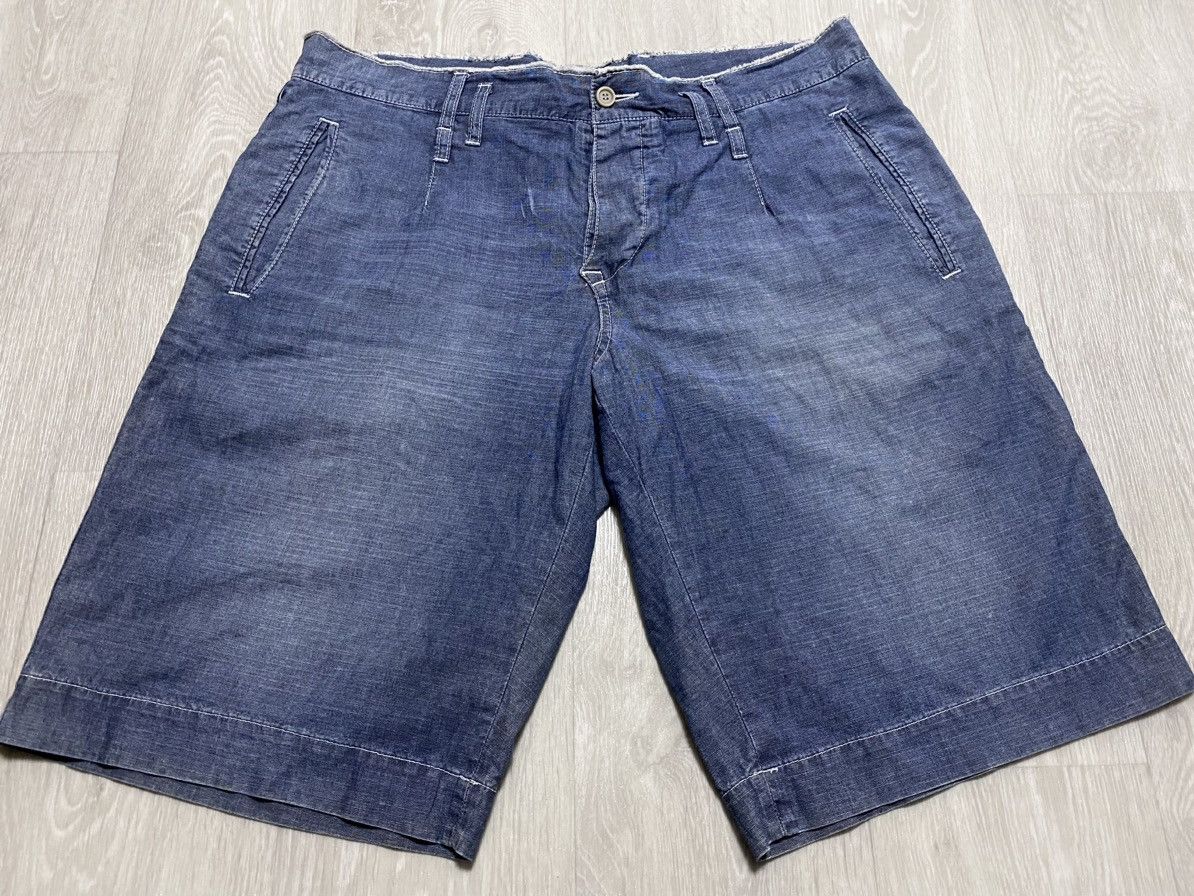 Dolce & Gabbana Dolce & Gabbana Washed Blue Distressed Jeans Shorts Size US 34 / EU 50 - 6 Thumbnail