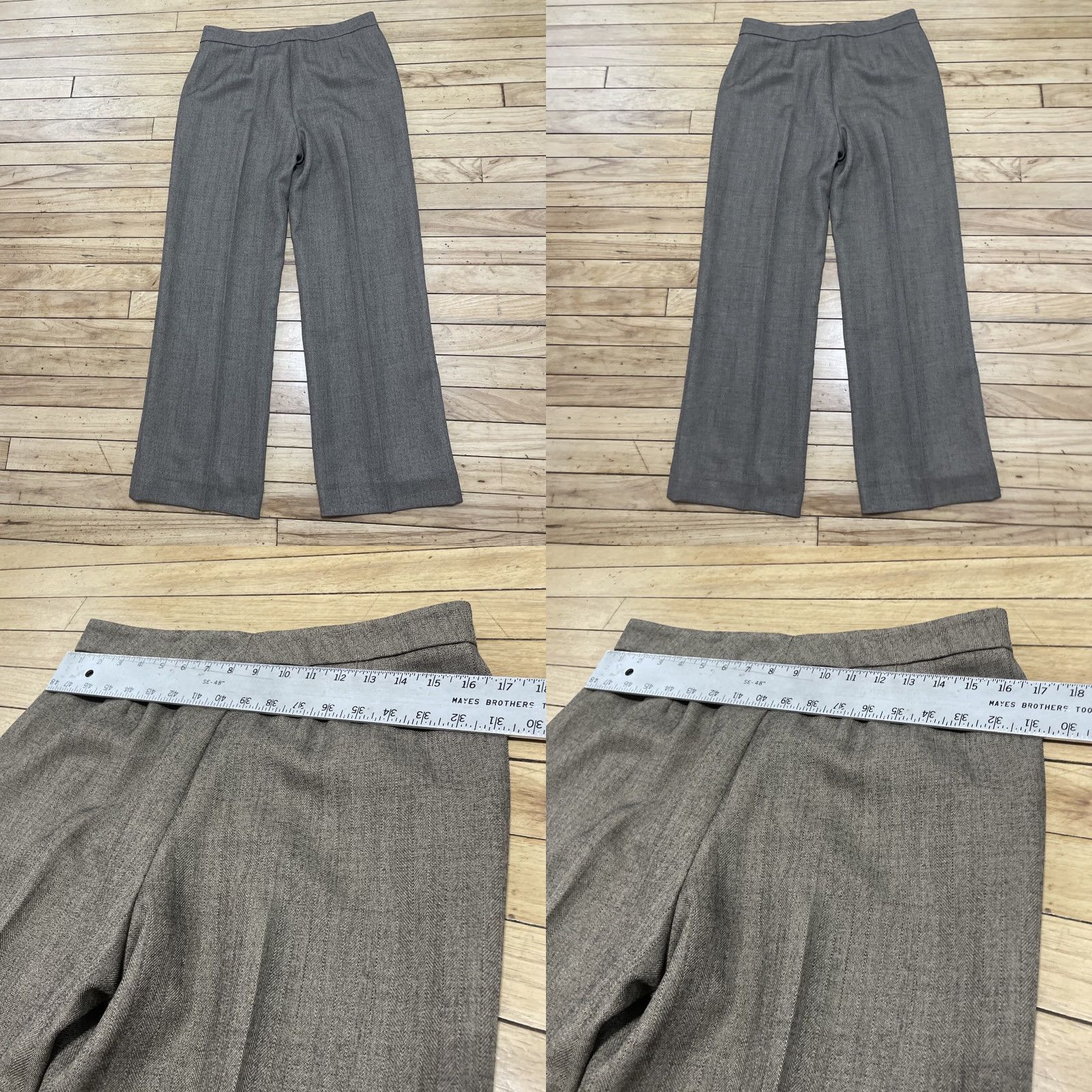 Evan Picone VINTAGE Evan Picone Suit Pants Women 8 Brown Lined Houndstooth Dress Pants 90s USA Womens Size 30" / US 8 / IT 44 - 10 Thumbnail
