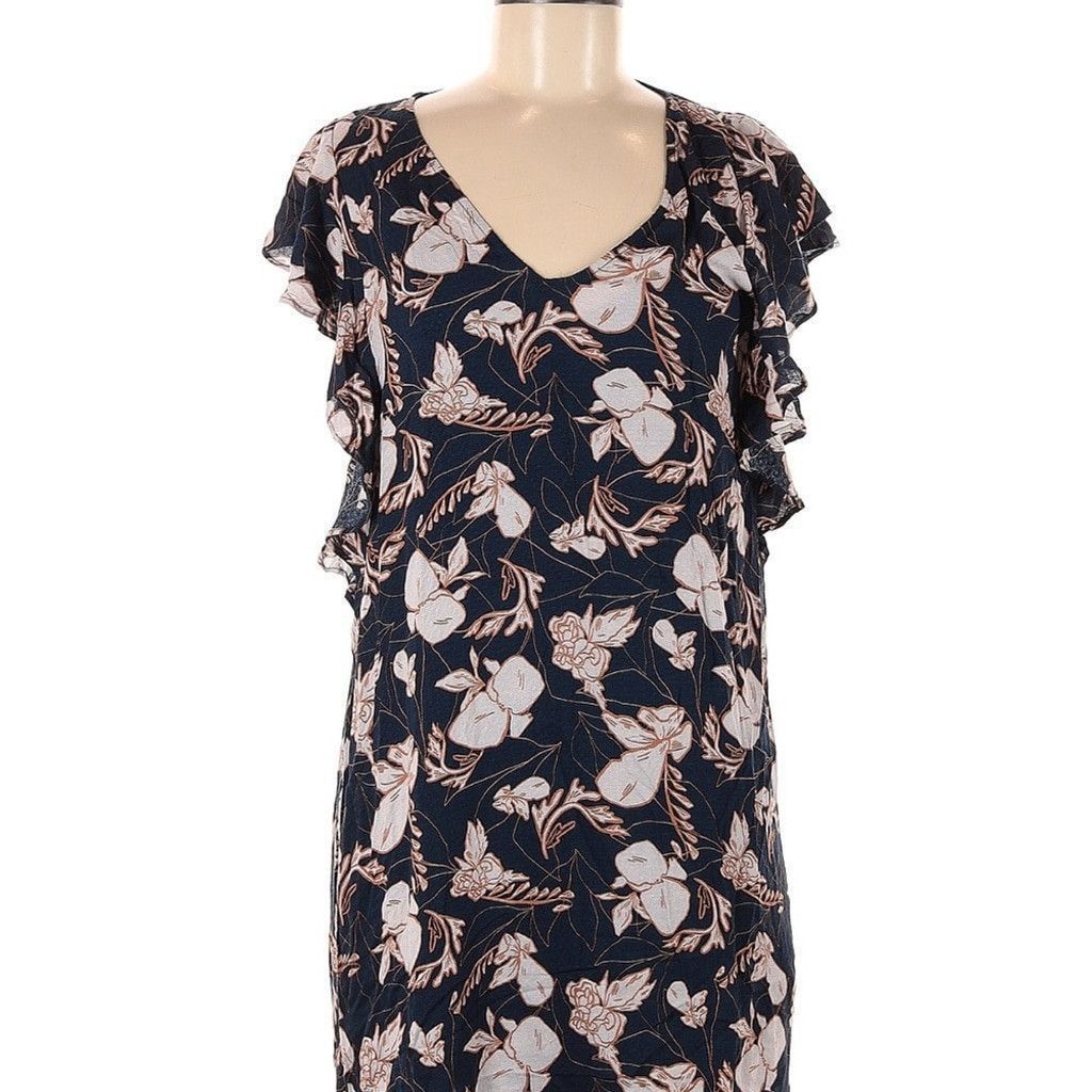 Splendid Splendid Blue and White Floral Blouse Size L / US 10 / IT 46 - 2 Thumbnail