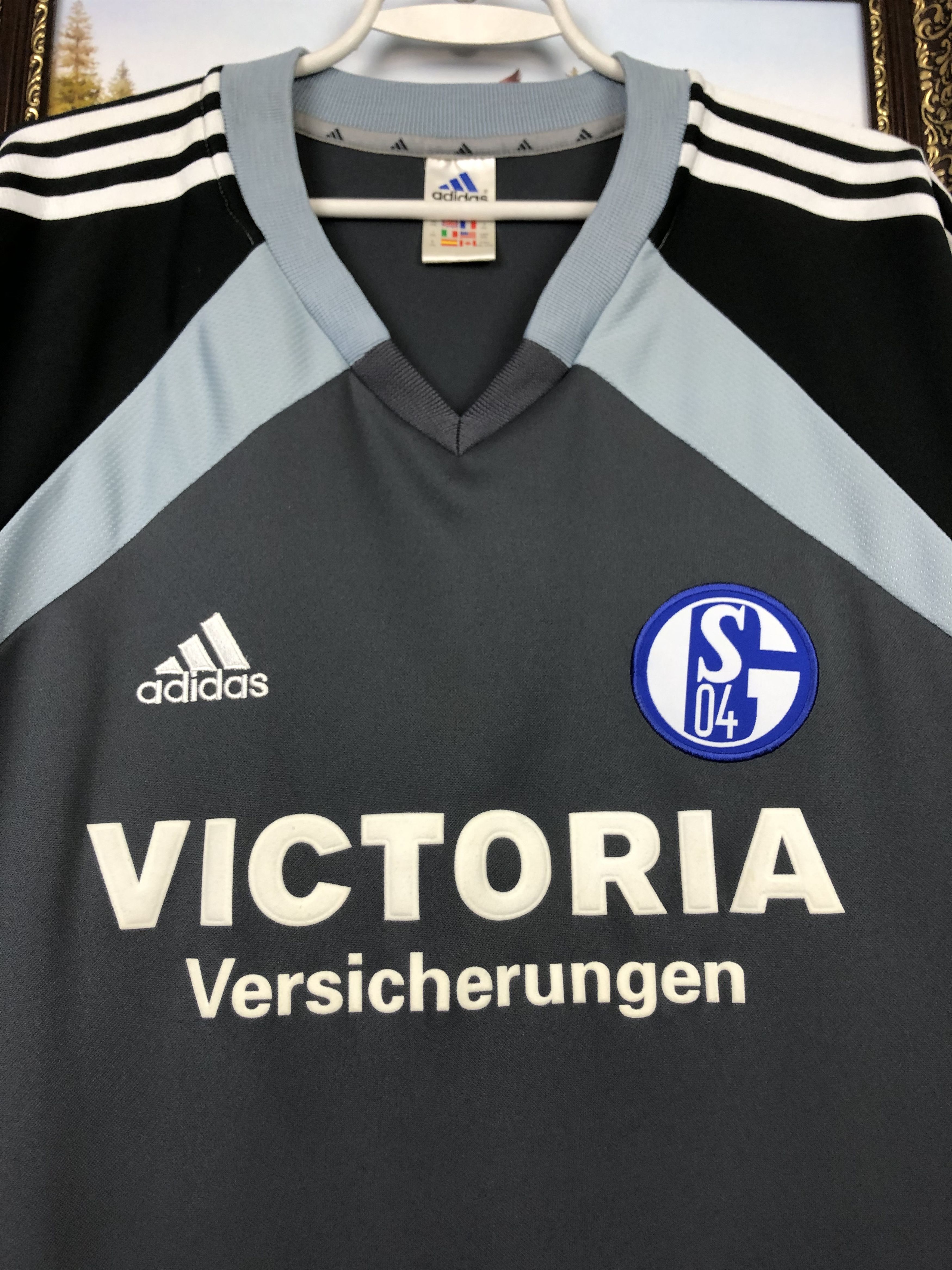 Adidas FC Schalke 04 football shirt 2001 Adidas The Duke Tee Hype Size US XXL / EU 58 / 5 - 3 Thumbnail