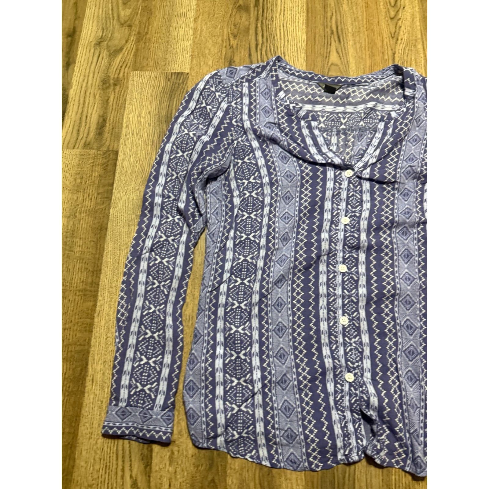 Eddie Bauer Eddie Bauer Shirt, Women's XS, Blue White, Long Sleeve, Button Up Shirt Size XS / US 0-2 / IT 36-38 - 3 Thumbnail