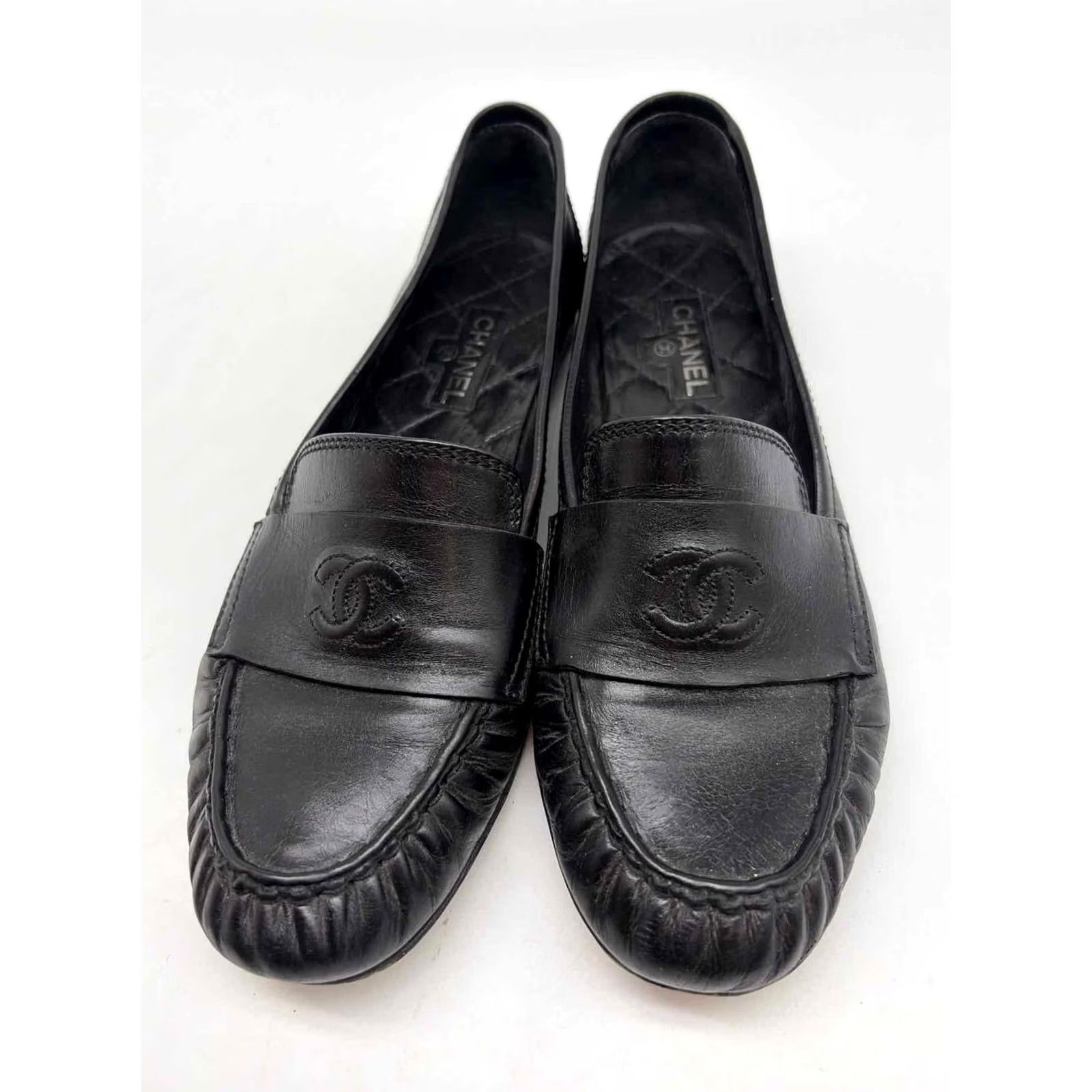 Chanel Chanel Loafer Flats Black Size 38.5 Size US 9 / IT 39 - 5 Thumbnail