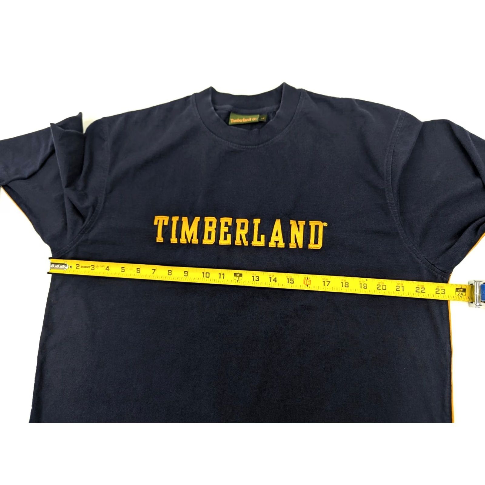 Timberland Vtg Timberland Long Sleeve Crew Neck Men L Navy Blue Gold Embroider Spellout 90s Retro Vintage Logo T-Shirt Shirt Size US L / EU 52-54 / 3 - 5 Thumbnail