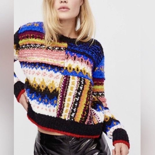 Free People 🎨 Free People Alpaca Knit Sweater • XS (also fits S) Size XS / US 0-2 / IT 36-38 - 1 Thumbnail