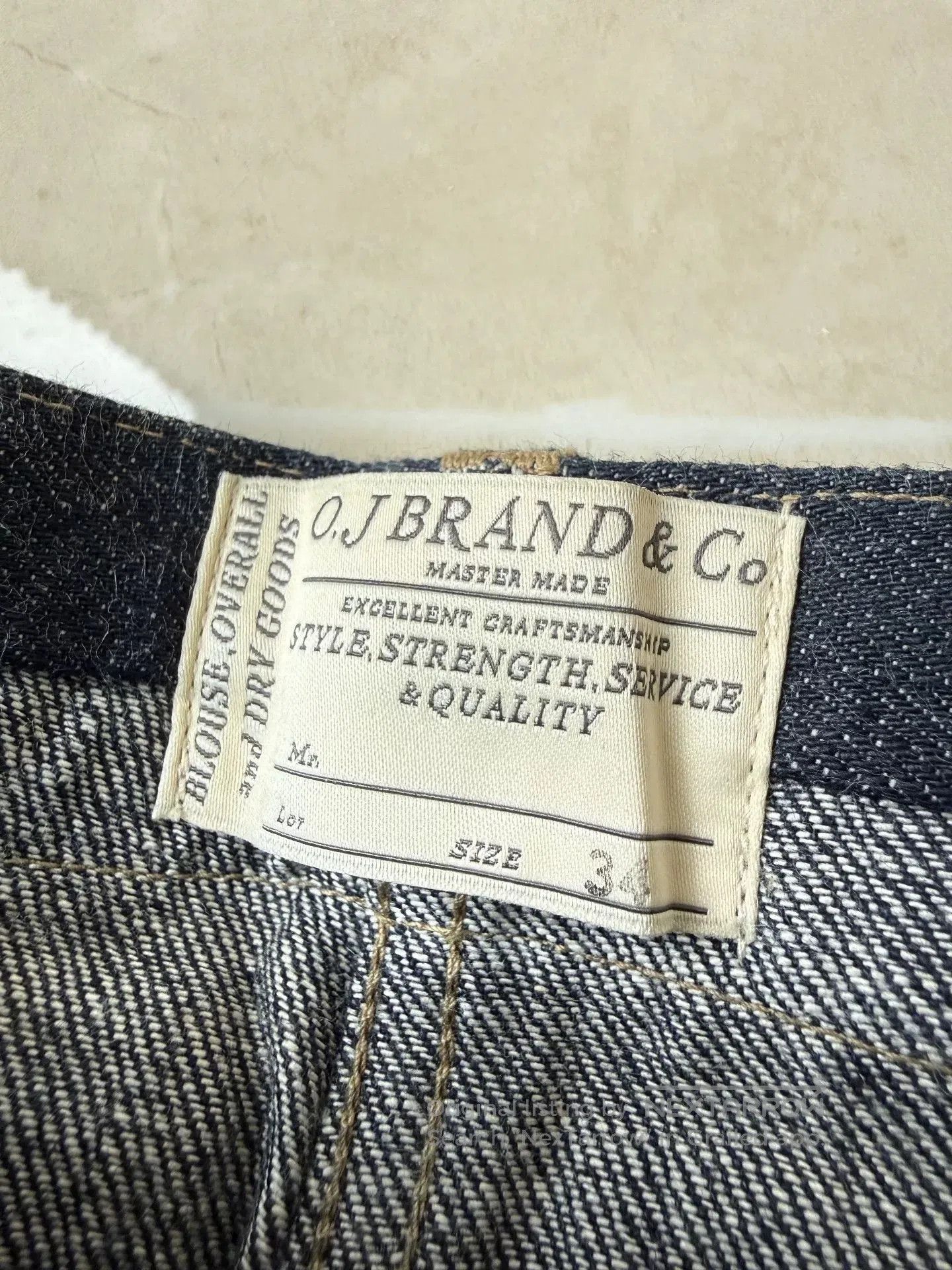 Old Joe Old Joe Selvedge Denim Work Pant. Size US 34 / EU 50 - 4 Thumbnail