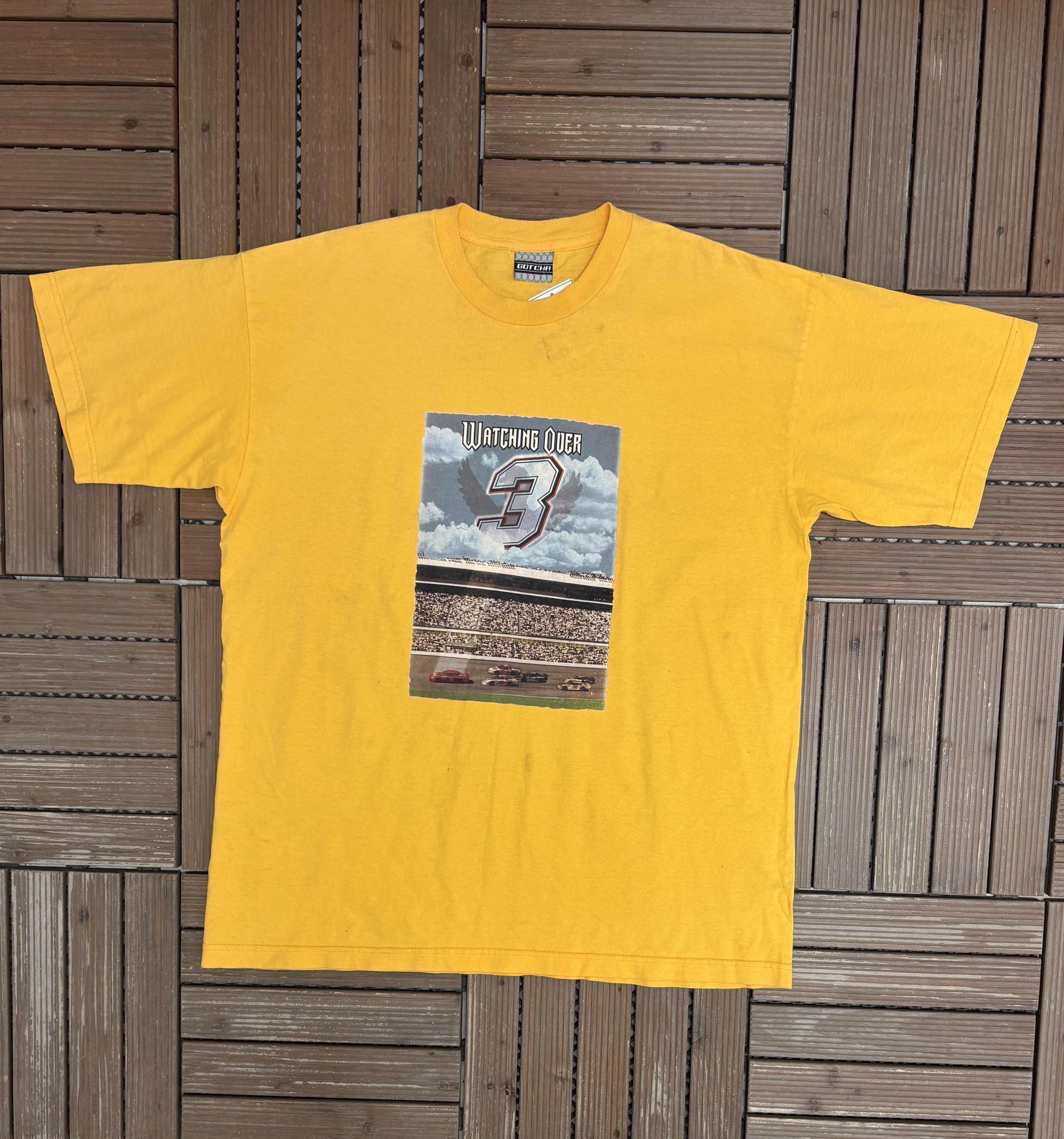 Chase Authentics Dale Earnhardt Watching Over Vintage NASCAR Tee Size US XXL / EU 58 / 5 - 1 Thumbnail