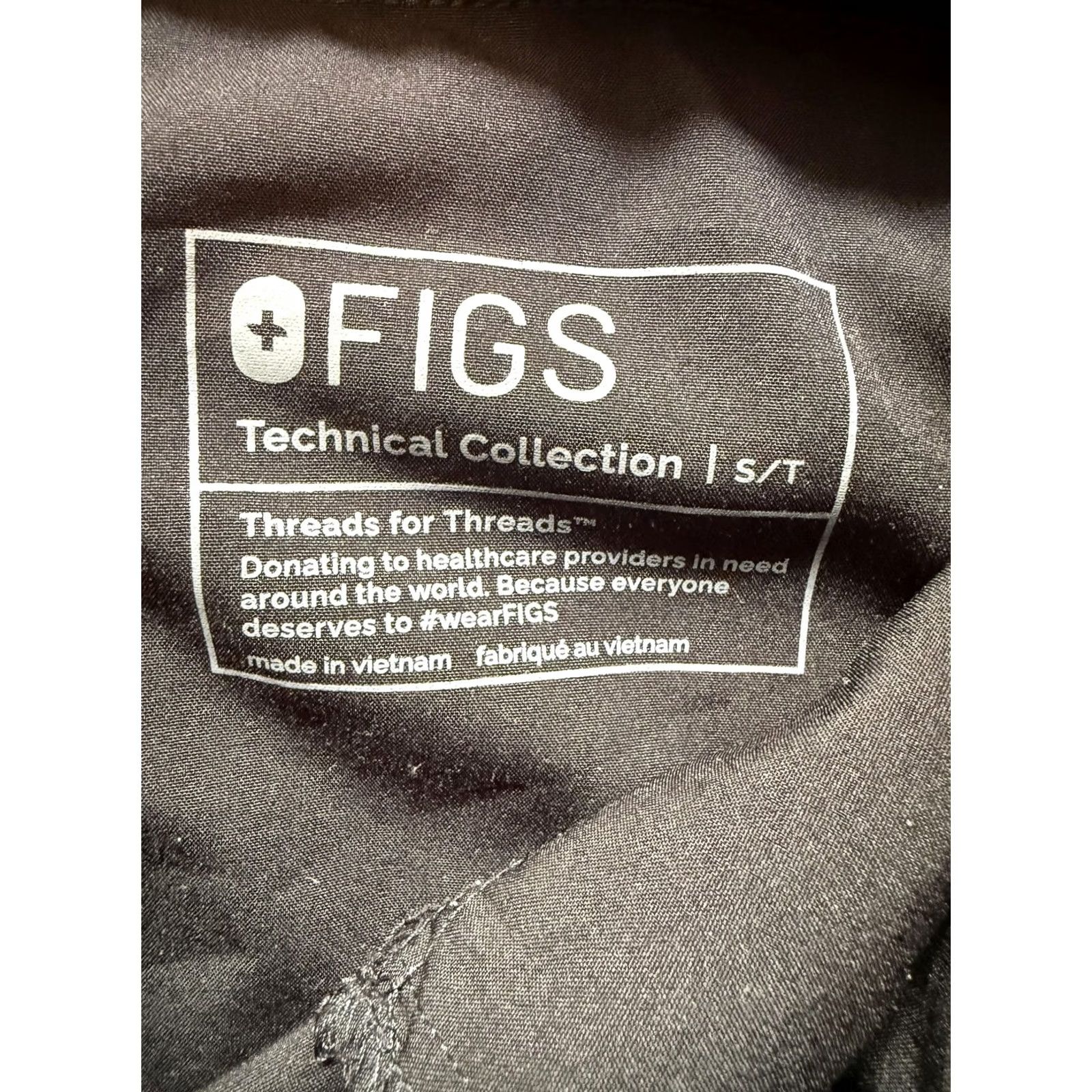 Vintage FIGS Technical Collection Jogger Scrub Pants Black Small Tall Mens Size US 29 - 4 Thumbnail