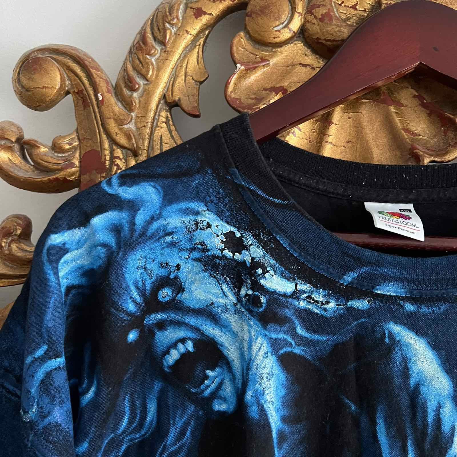 Band Tees Iron Maiden All Print Tee 2007 Under License Vintage Band Size US XXL / EU 58 / 5 - 4 Thumbnail