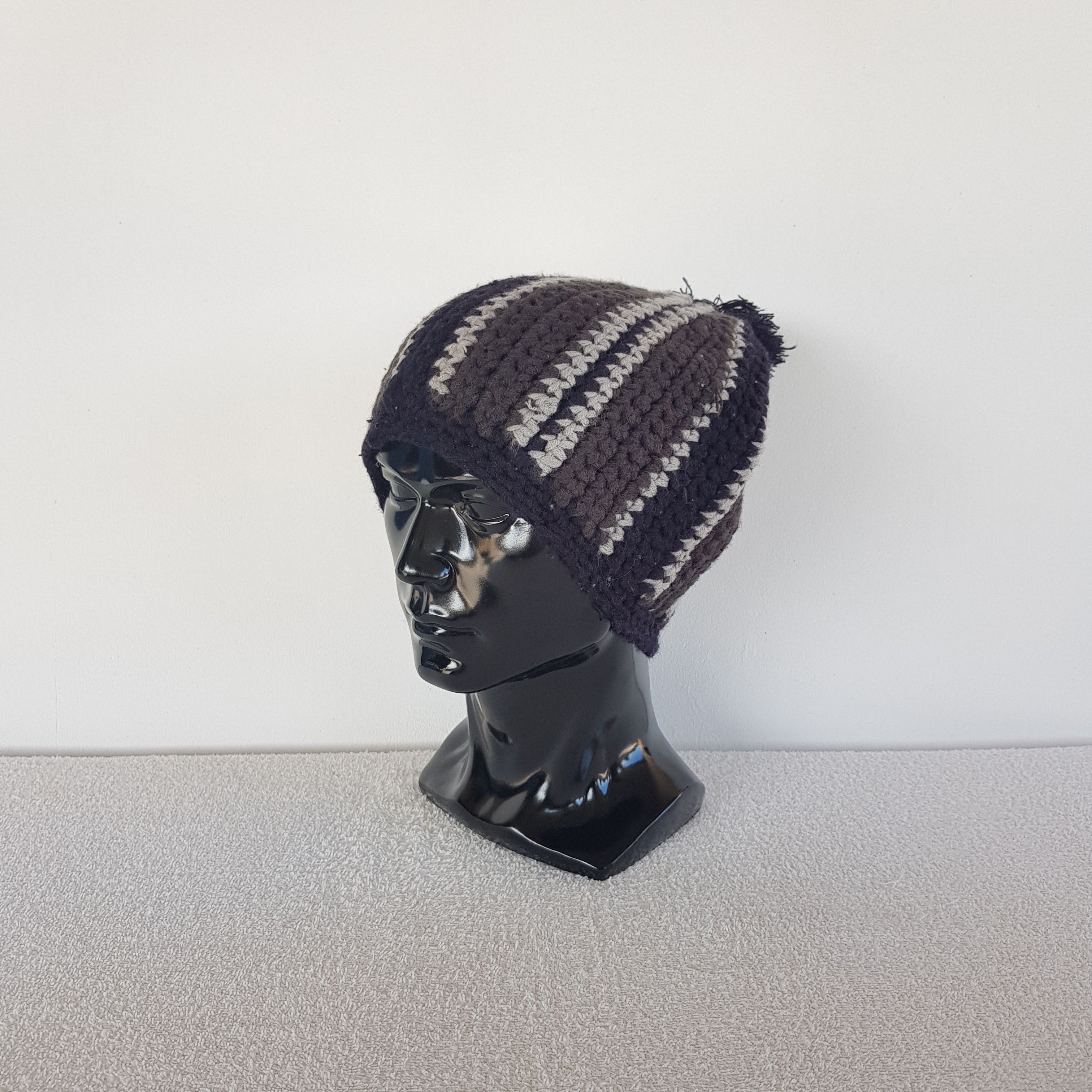Japanese Brand Vintage Japanese Beanie Giant Crochet Isle Snow Caps Hats. Size ONE SIZE - 1 Thumbnail