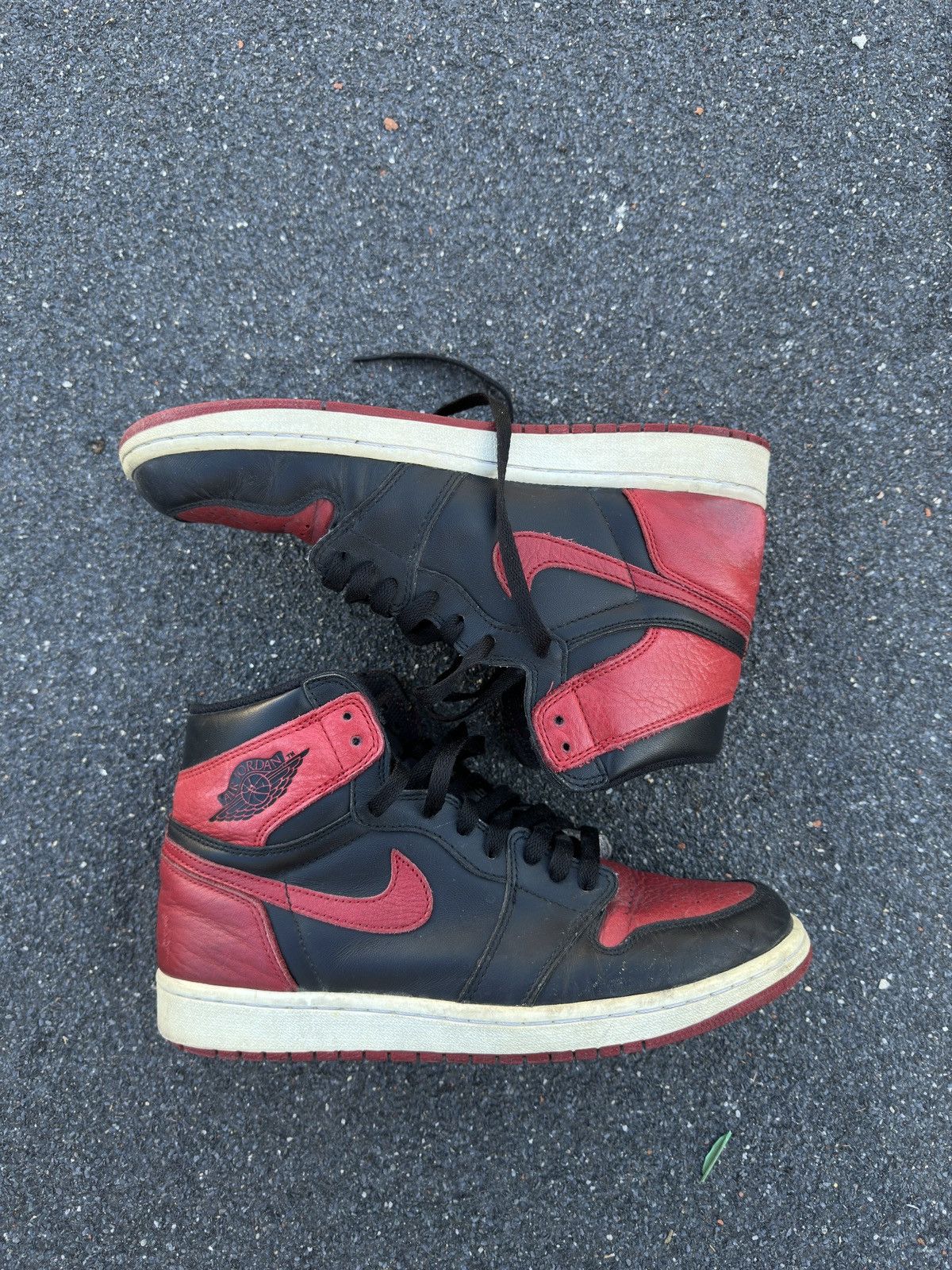 image of Nike Jordan 1 “Banned” Shoes in Black, Men's (Size 9)