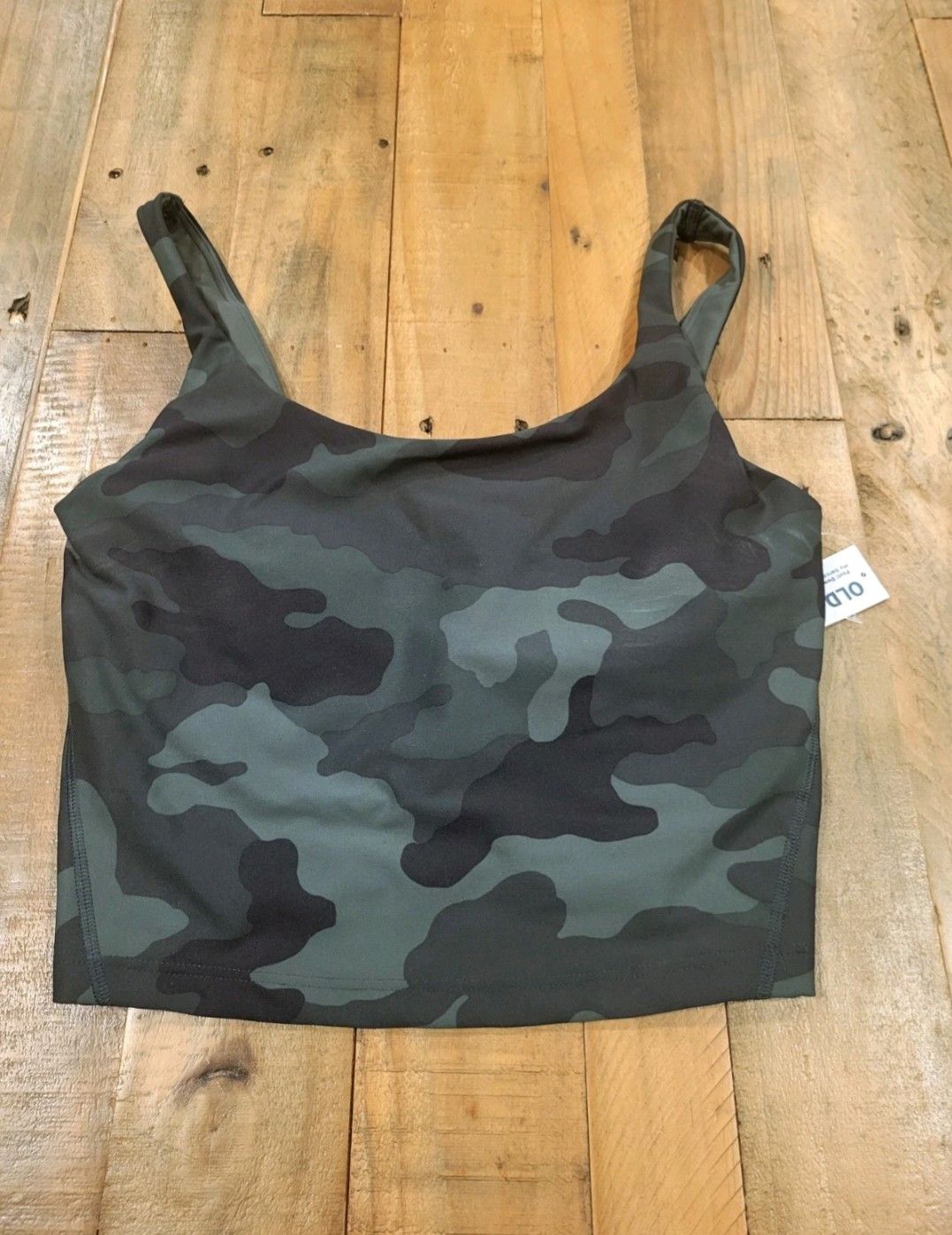 Old Navy Old Navy Sports Bra Light Support PowerSoft Longline Camo Size L / US 10 / IT 46 - 5 Thumbnail