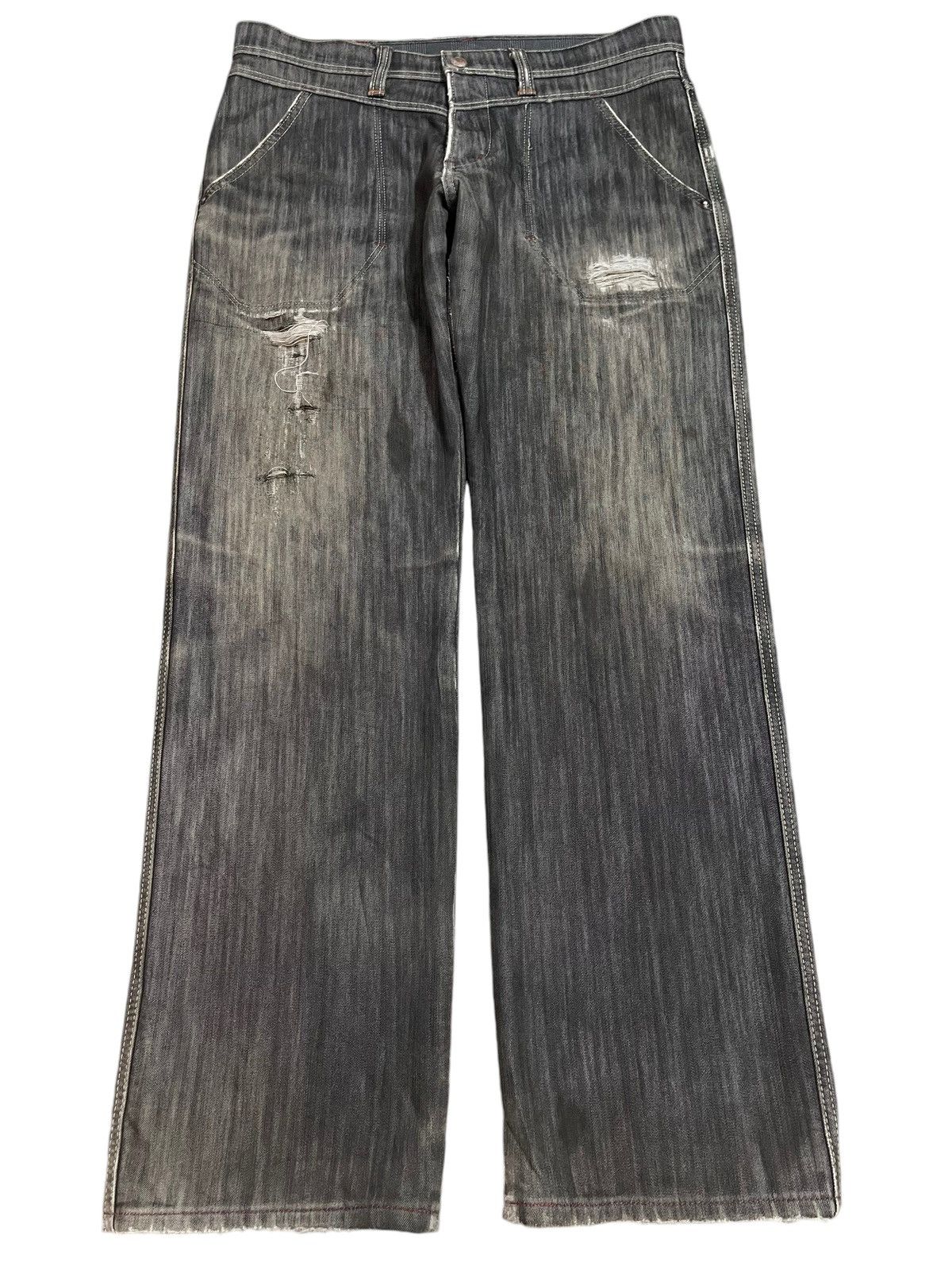 Edwin Vintage Edwin Wild Fire Warm Quality Faded Distress Jeans Size US 34 / EU 50 - 1 Thumbnail