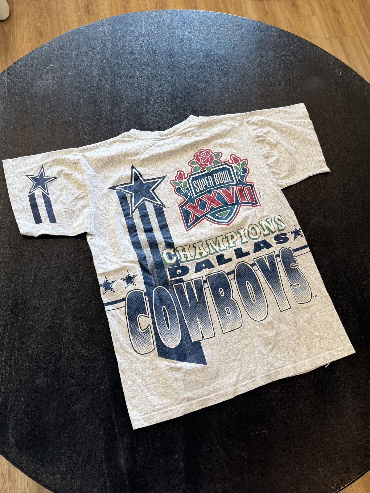 NFL Vintage Dallas Cowboys Super Bowl 1993 Rose Bowl T Shirt Size US L / EU 52-54 / 3 - 3 Thumbnail