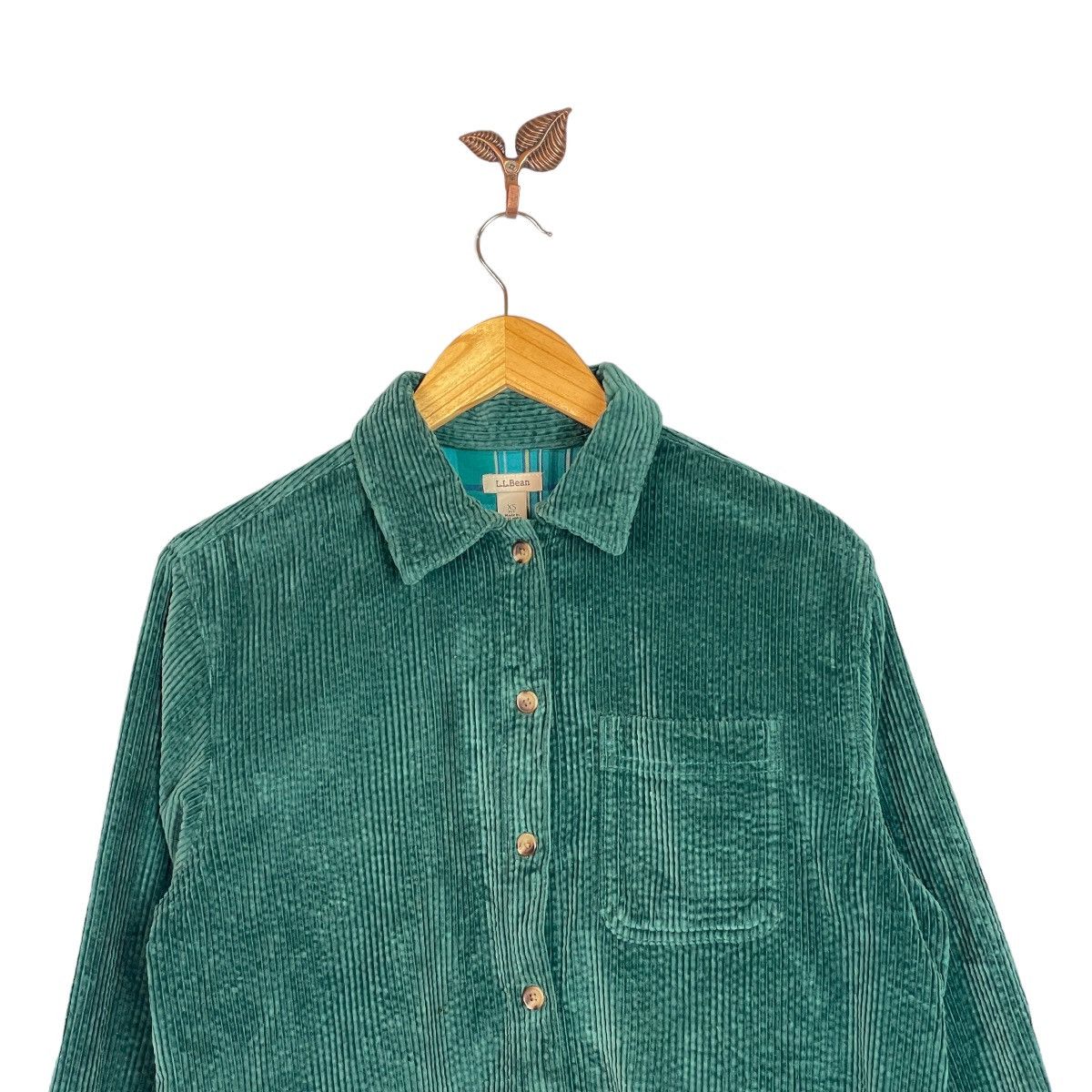 L.L. Bean L.L.Bean Plaid Corduroy Button Up Jacket Size US XS / EU 42 / 0 - 4 Thumbnail