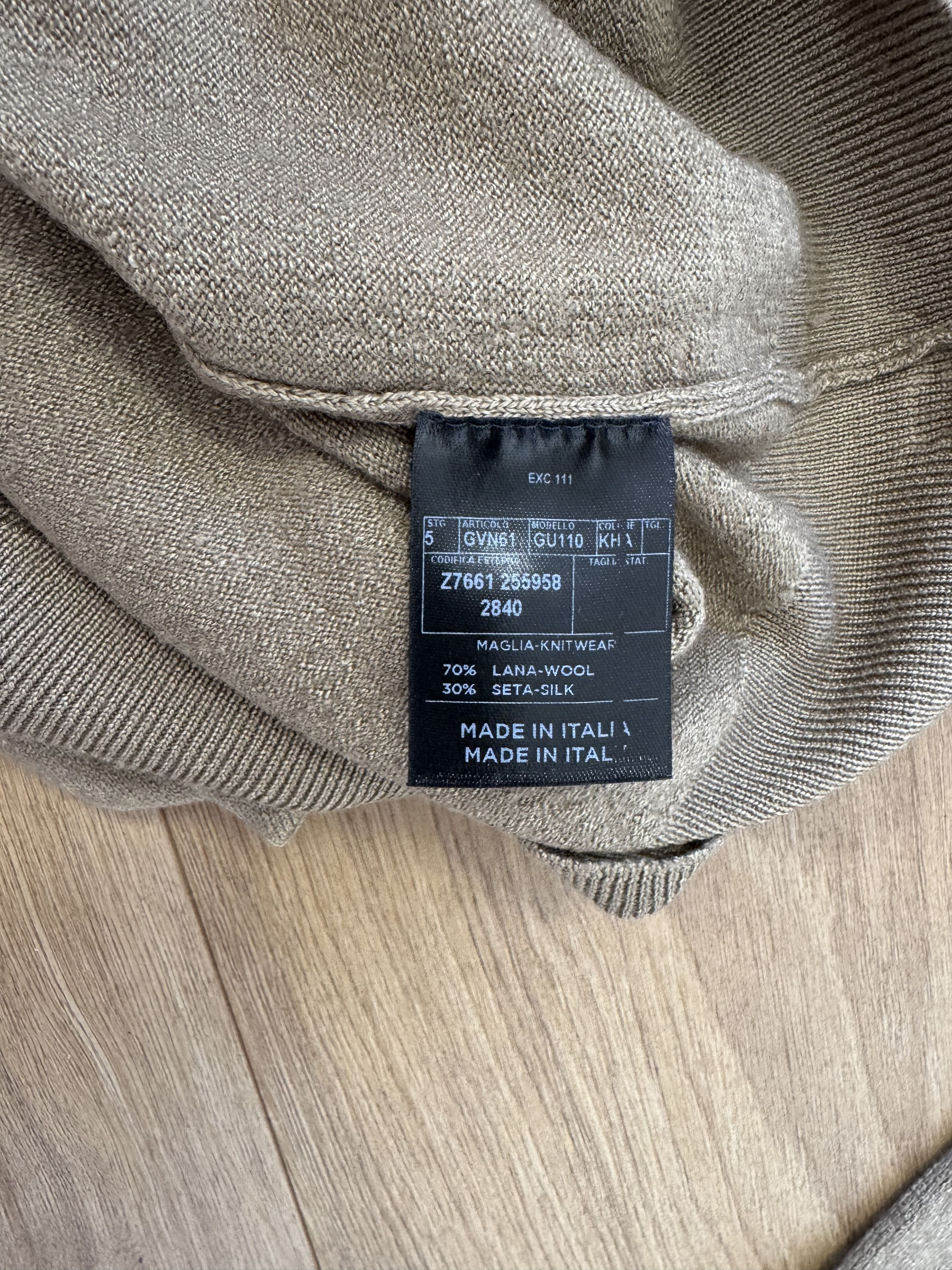 Gucci Gucci Crest Logo Sweater with Striped Cuffs Size US XS / EU 42 / 0 - 6 Thumbnail