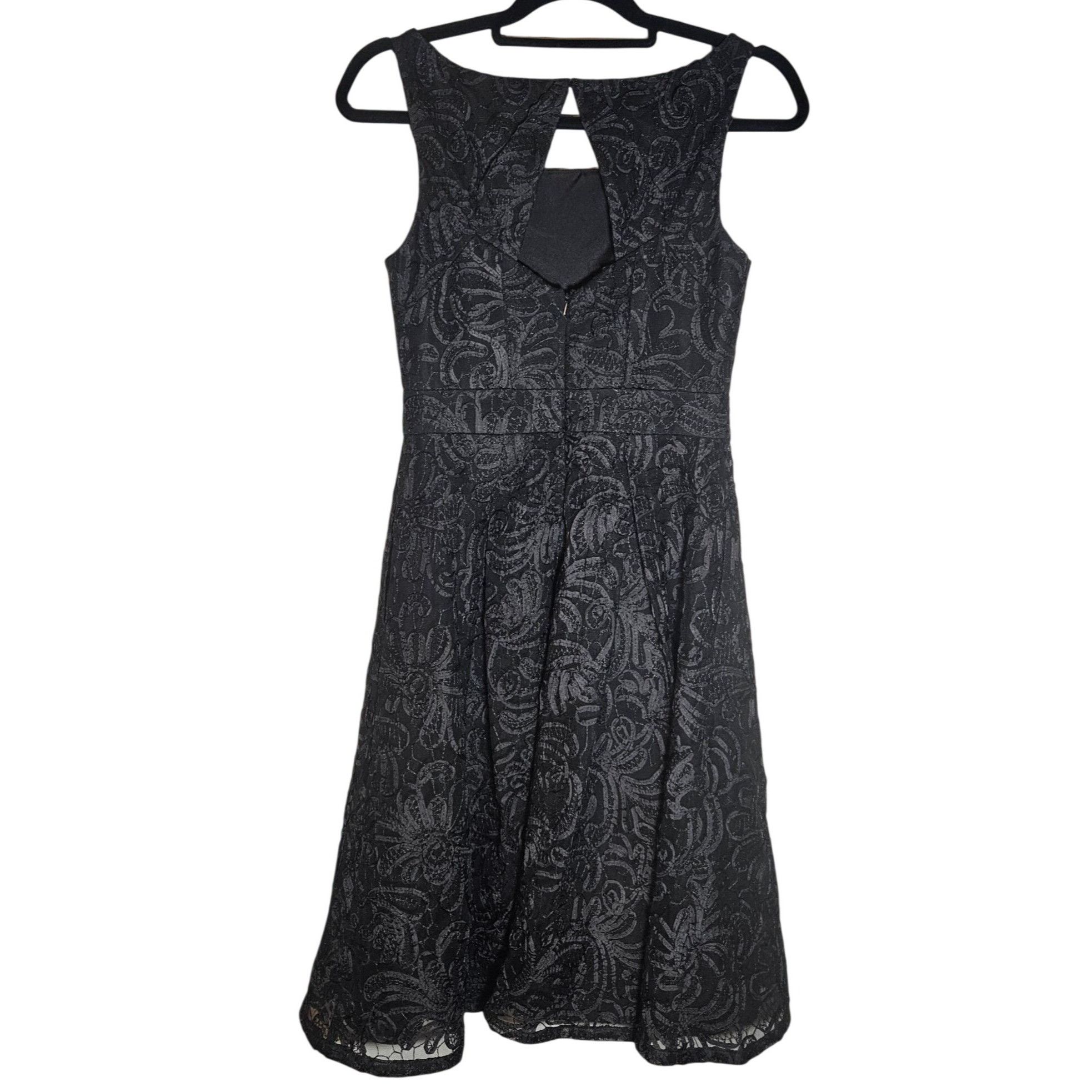 Other Truly Zac Posen Women’s Black Dress 2 Fit & Flare Textured C Size XS / US 0-2 / IT 36-38 - 3 Thumbnail