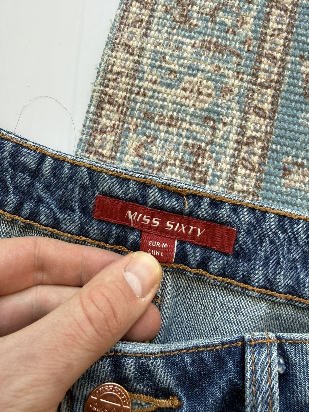 Miss Sixty Y2K Miss Sixty Denim Mini Skirt Size M Size 26" / US 2 / IT 38 - 7 Thumbnail