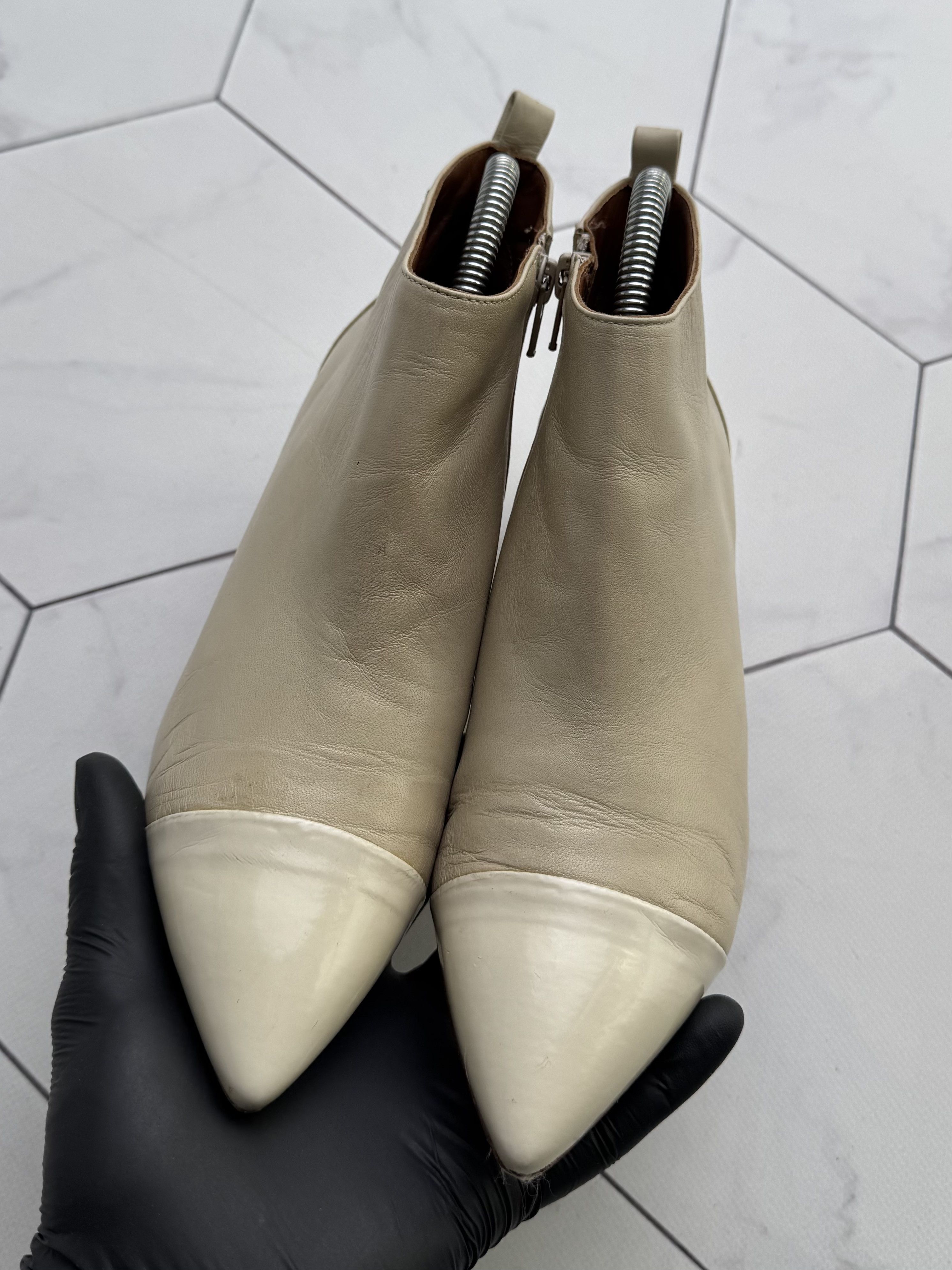 Miss Sixty Miss Sixty Vintage Leather Ankle Boots Pointed Toe Heel B4 Size US 6 / IT 36 - 5 Thumbnail