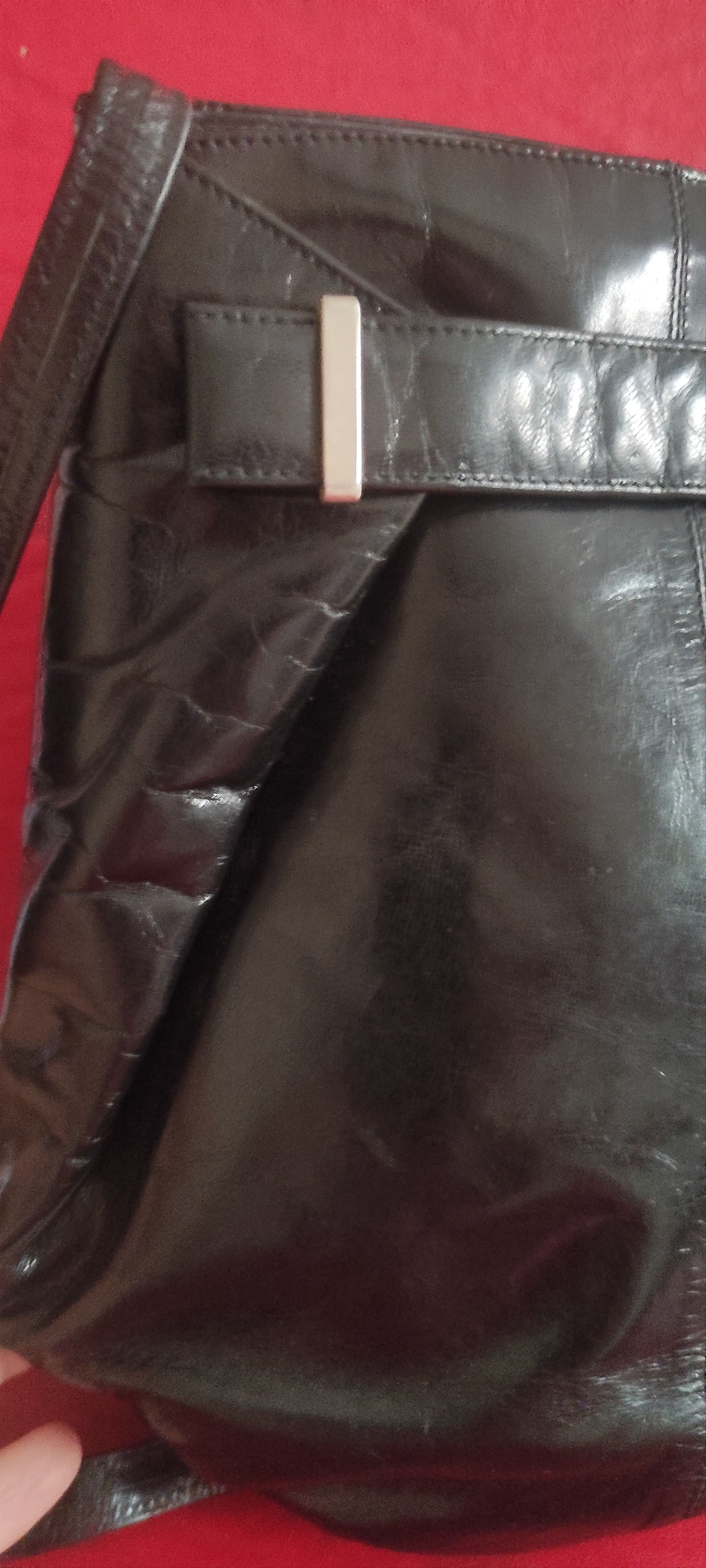Leather Rare 1950s RODO Italian Leather Shoulder Bag Size ONE SIZE - 9 Thumbnail