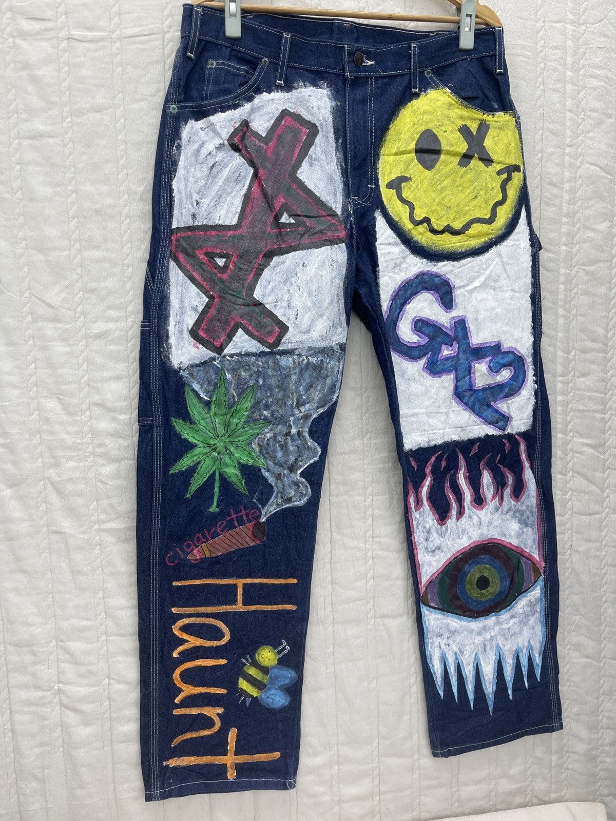 Art Comes First × Dickies STEALS💥DICKIES CARPENTER PAINTED DENIM Size US 36 / EU 52 - 2 Thumbnail