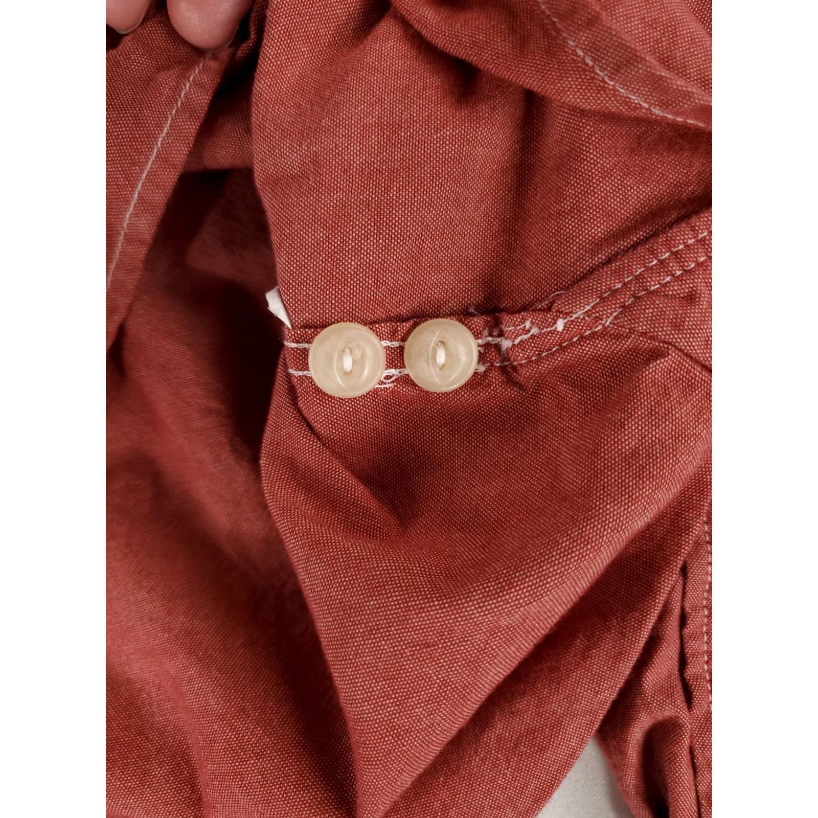 J.Crew J.CREW Shirt Chambray Button Up Red Long Sleeve Mens XL Size US XL / EU 56 / 4 - 6 Thumbnail