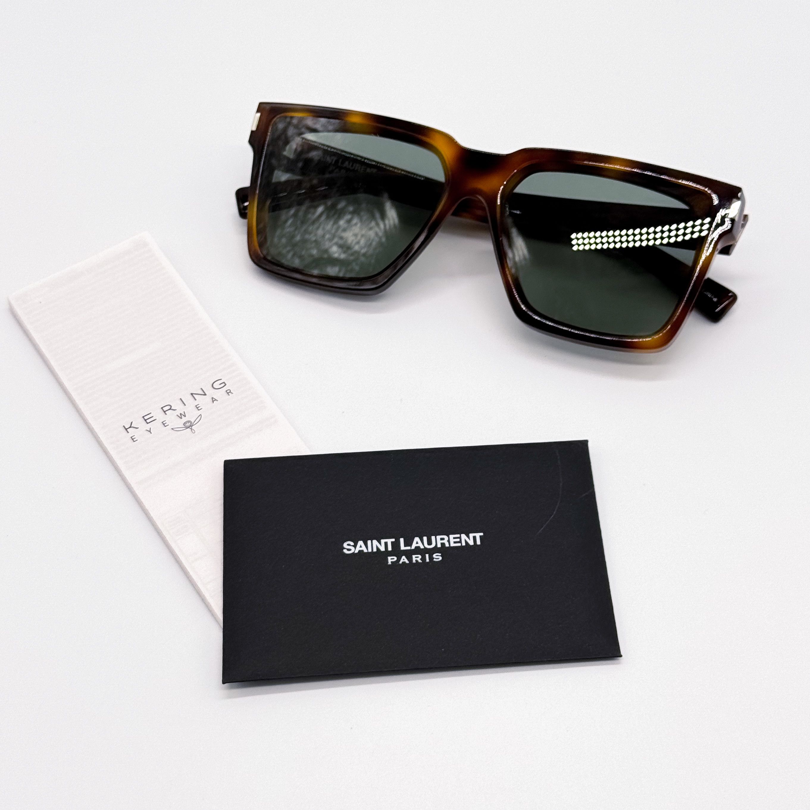 Yves Saint Laurent NEW SAINT LAURENT SL610 003 UNISEX HAVANA GREEN SL 610 Size ONE SIZE - 10 Thumbnail