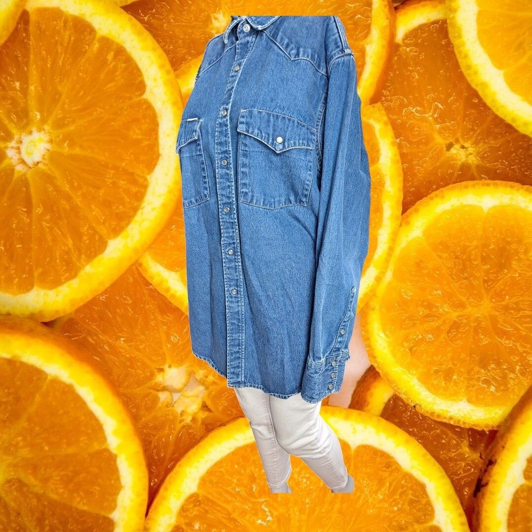 Carhartt Carhartt Denim Shirt Western Style Button Up Long Sleeve Wor Size US L / EU 52-54 / 3 - 7 Thumbnail