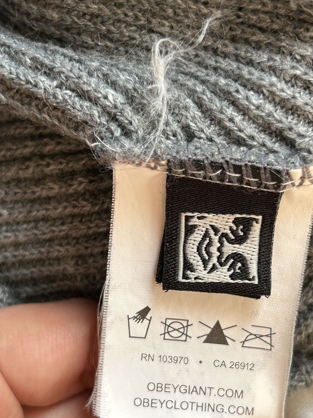 Obey × Vintage vintage obey giant knit beanie hat eyes Size ONE SIZE - 5 Thumbnail