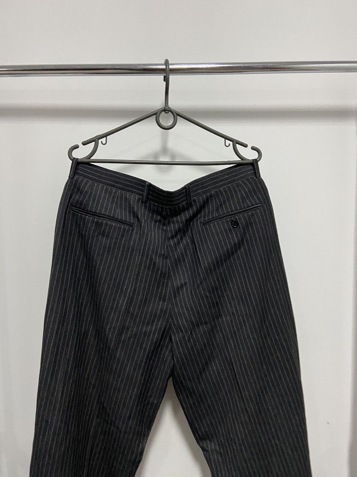Ermenegildo Zegna Ermenegildo Zegna Striped Luxury Wool Suit blazer trousers Size 52R - 13 Thumbnail