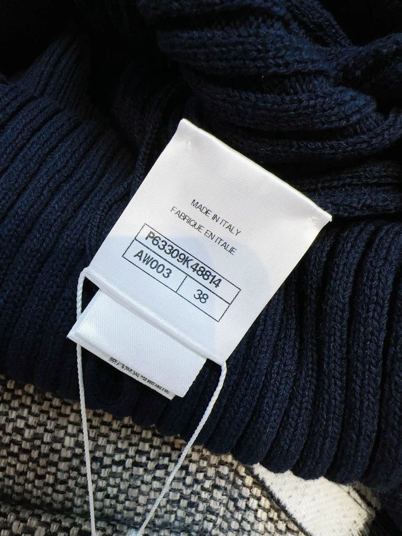 Chanel Chanel 20p Blue Knit Long Cardigan Coat Size M / US 6-8 / IT 42-44 - 8 Thumbnail