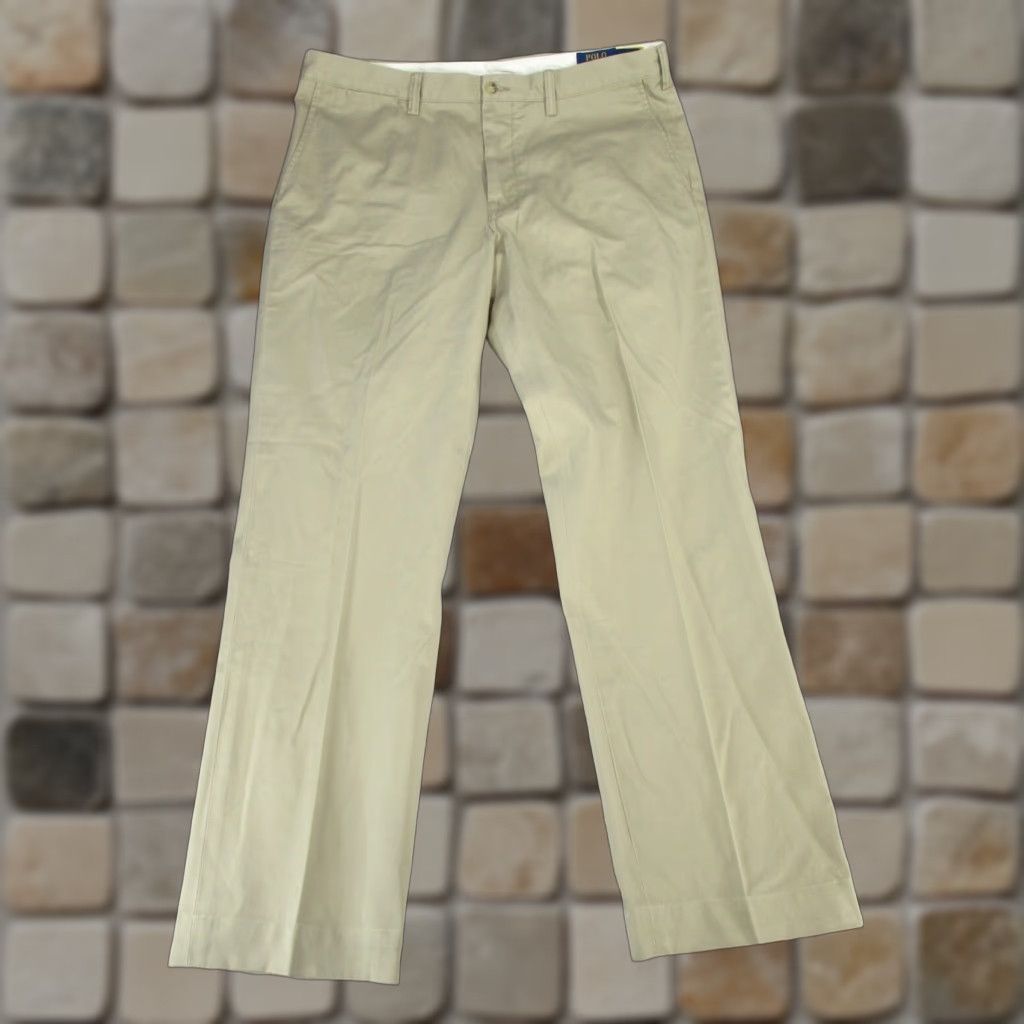 Polo Ralph Lauren Polo Ralph Lauren Pants Mens 36 Beige Twill Chinos Classic Fit 36X31 Size US M / EU 48-50 / 2 - 1 Thumbnail