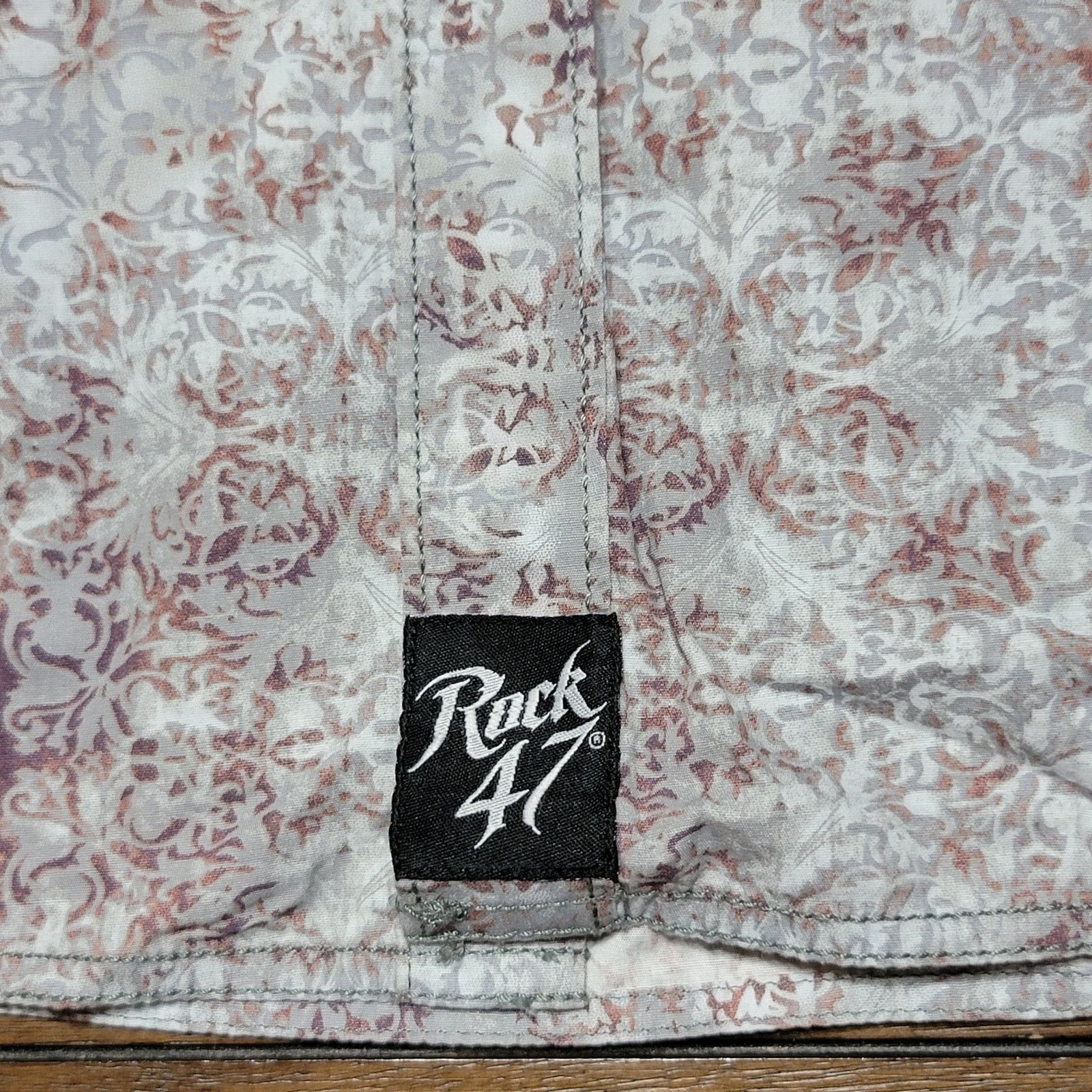 Wrangler Rock 47 LS Pearl Snap Grey Western Shirt - Size 3XT Size US XXL / EU 58 / 5 - 3 Thumbnail