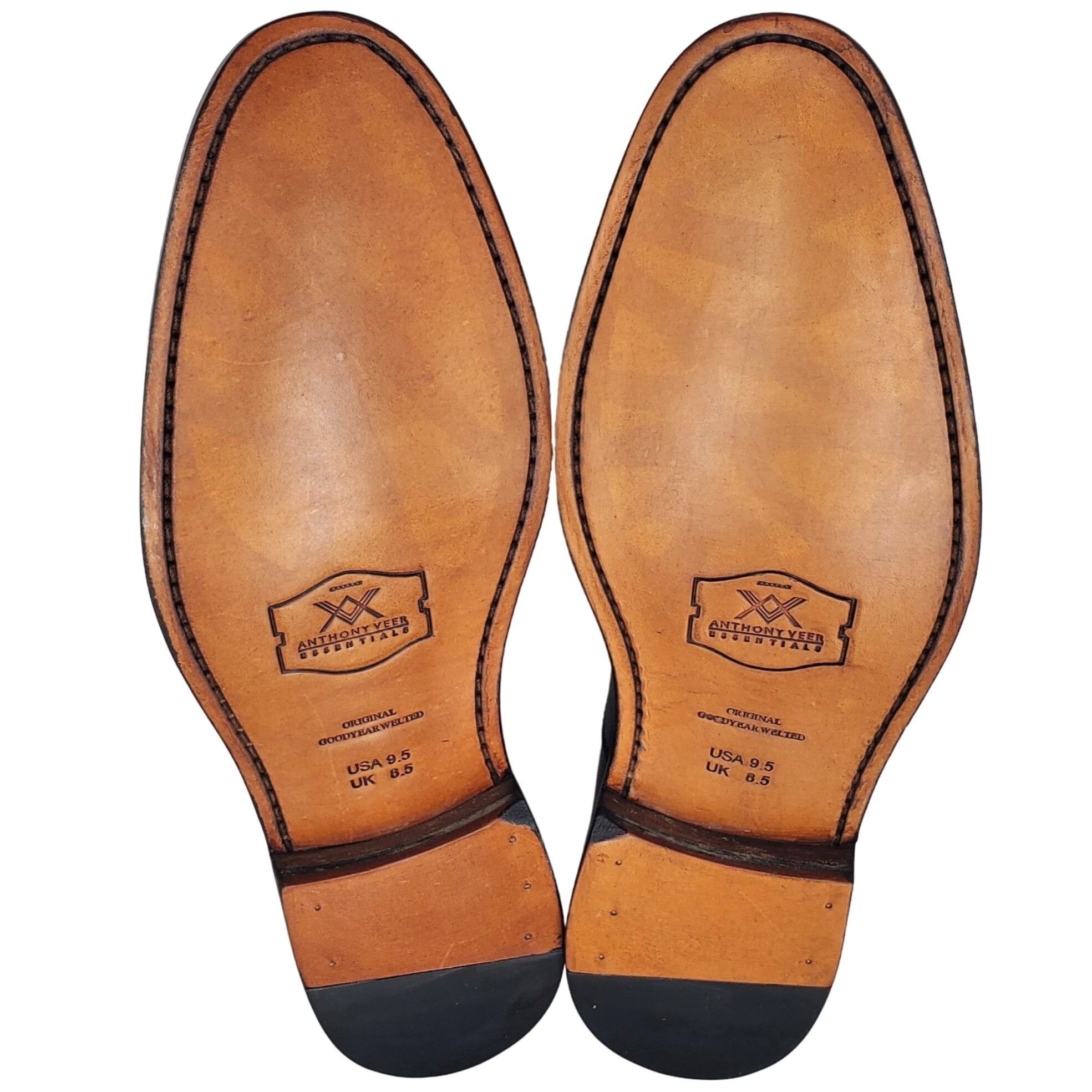 Other New Anthony Veer Ortholite Men size 9.5 Brown Grain Leather Size US 9.5 / EU 42-43 - 3 Thumbnail