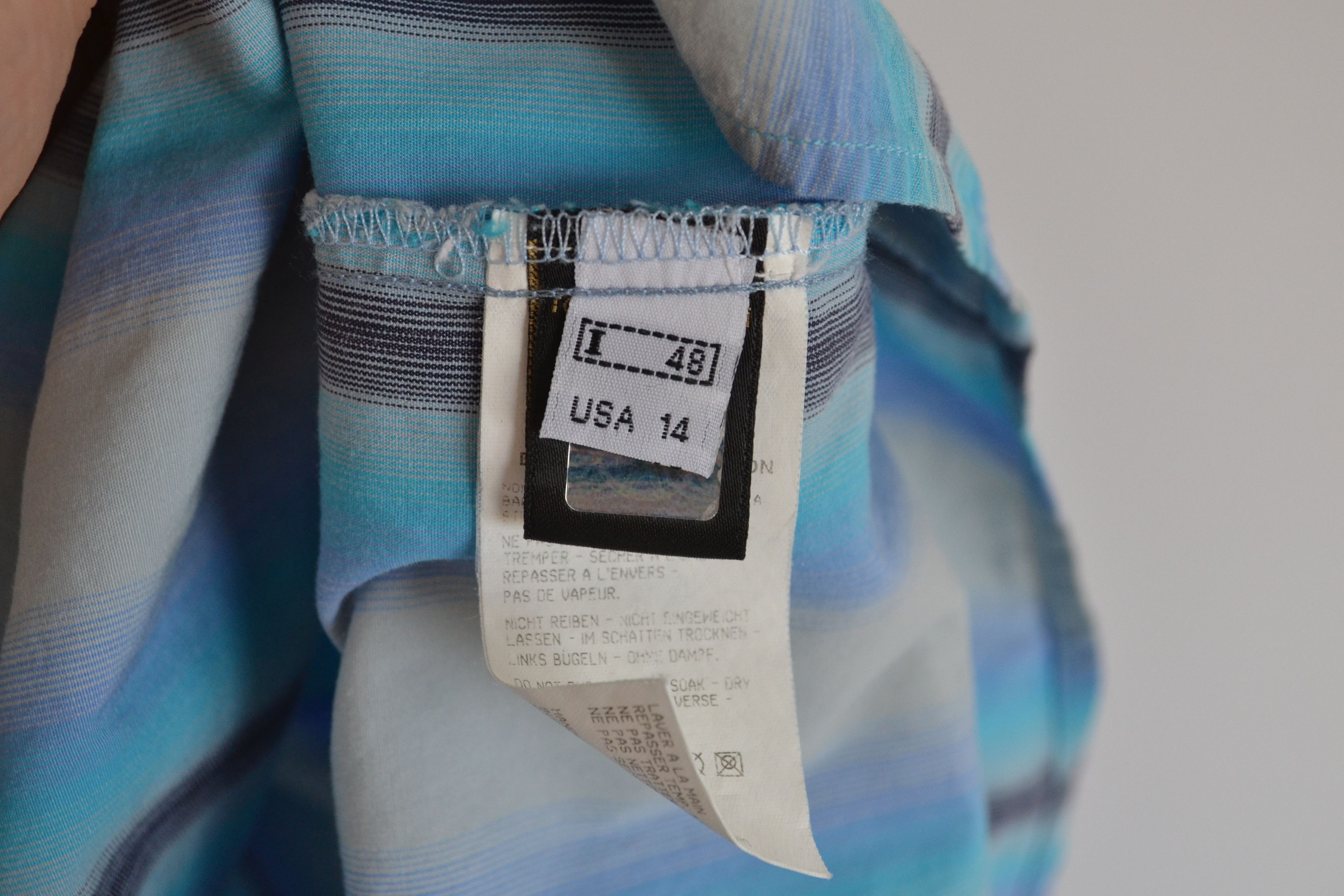 Roberto Cavalli Roberto Cavalli Shirt Button Up Long Sleeve Printed Blue Size US S / EU 44-46 / 1 - 6 Thumbnail