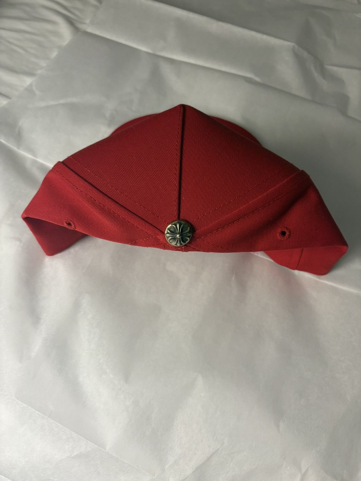 Chrome Hearts Chrome Hearts Red and Gold Ch Hat New Size ONE SIZE - 2 Thumbnail