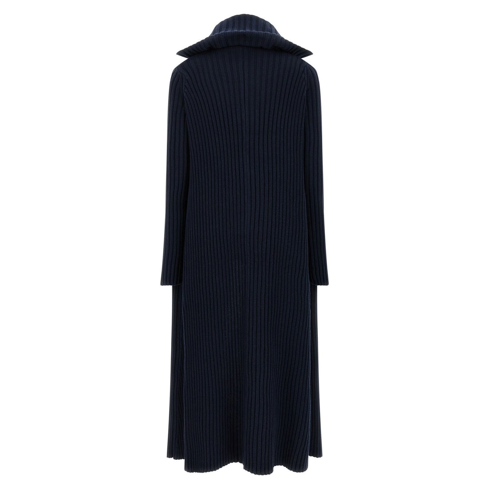 BALENCIAGA Women's Blue Ribbed Cardigan New & Authentic (Wom