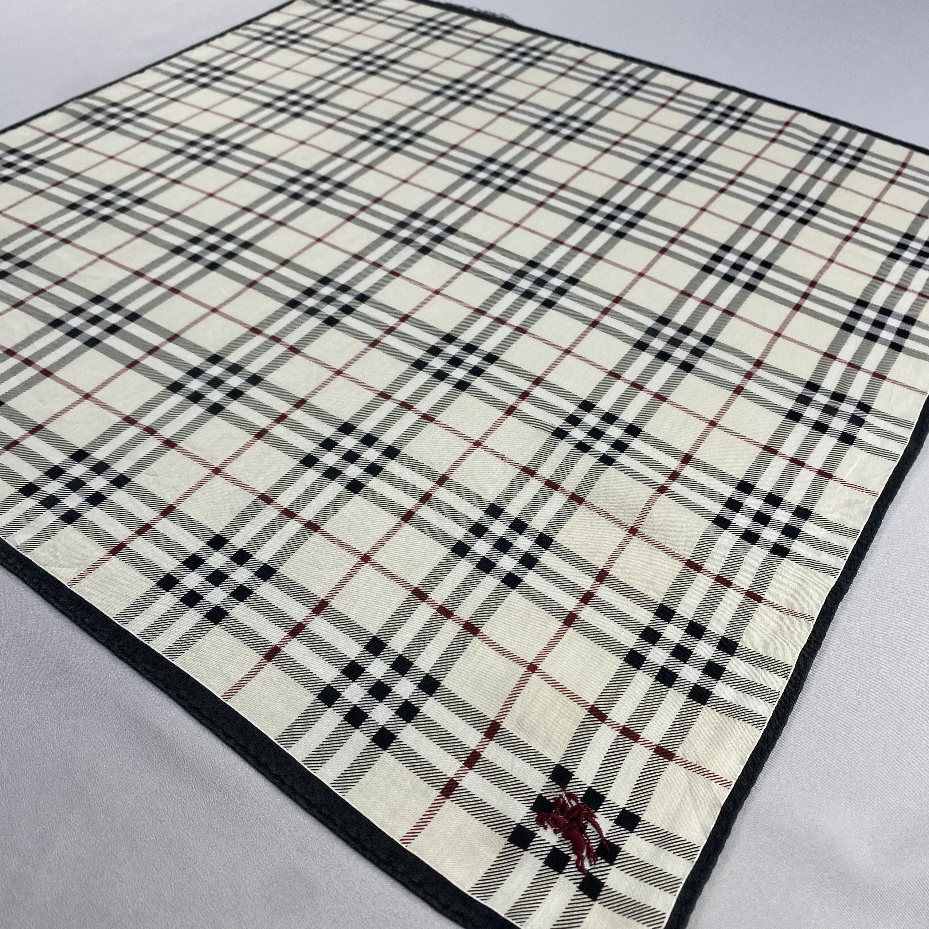 Burberry × Vintage Burberry Handkerchief / Neckerchief / Bandana-P1912 Size ONE SIZE - 2 Thumbnail