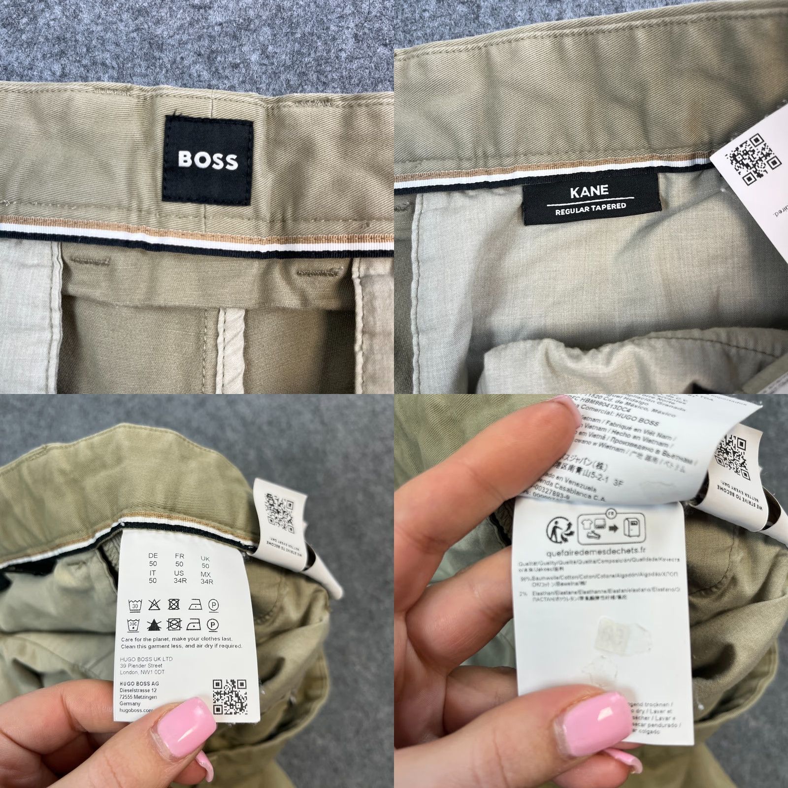 Hugo Boss Hugo Boss Kane Trousers Chino Mens Regular Knit? Size US 34 / EU 50 - 8 Thumbnail