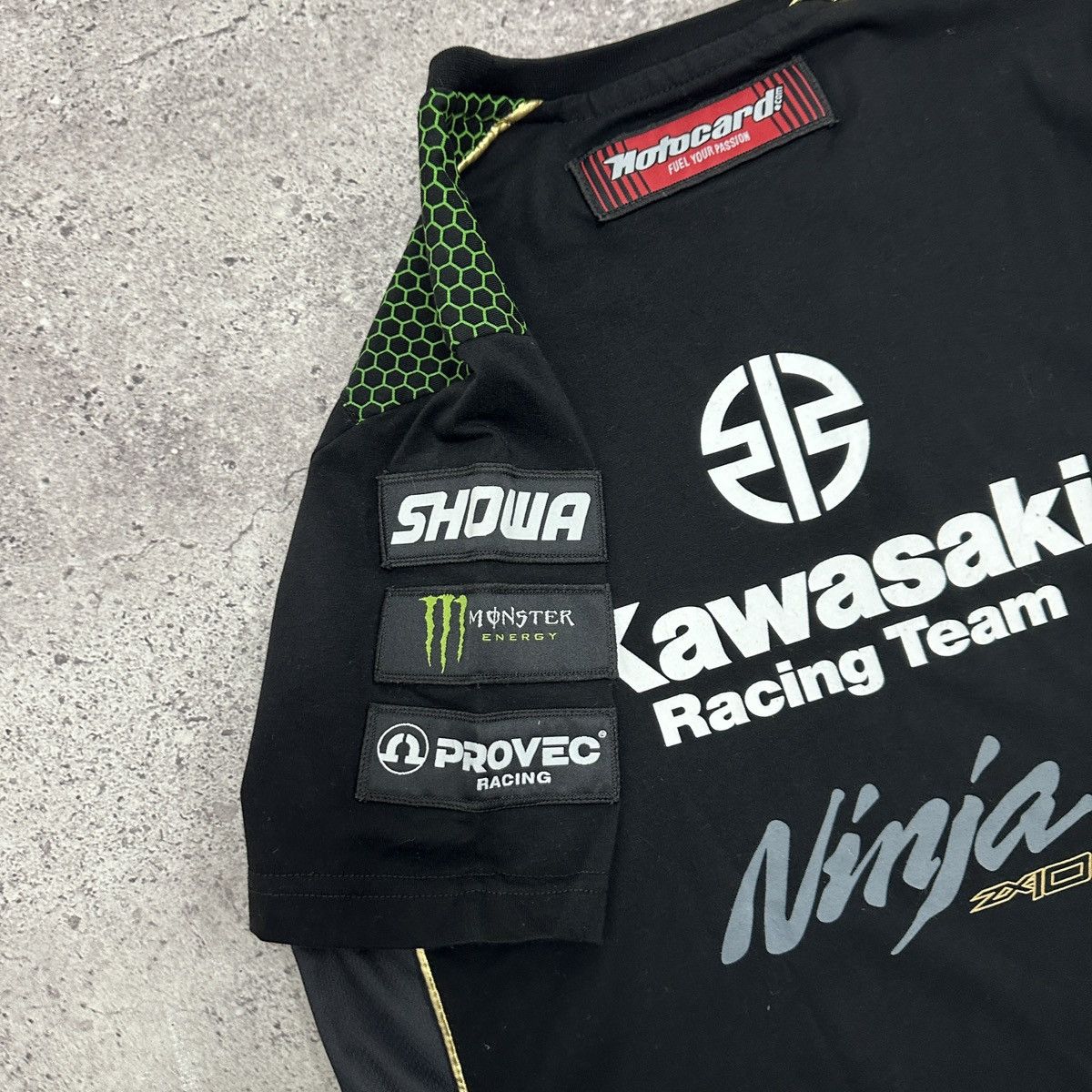 Formula 1 Vintage 00s Kawasaki Ninja Racing tee Monster Formula 1 y2k Size US S / EU 44-46 / 1 - 9 Thumbnail