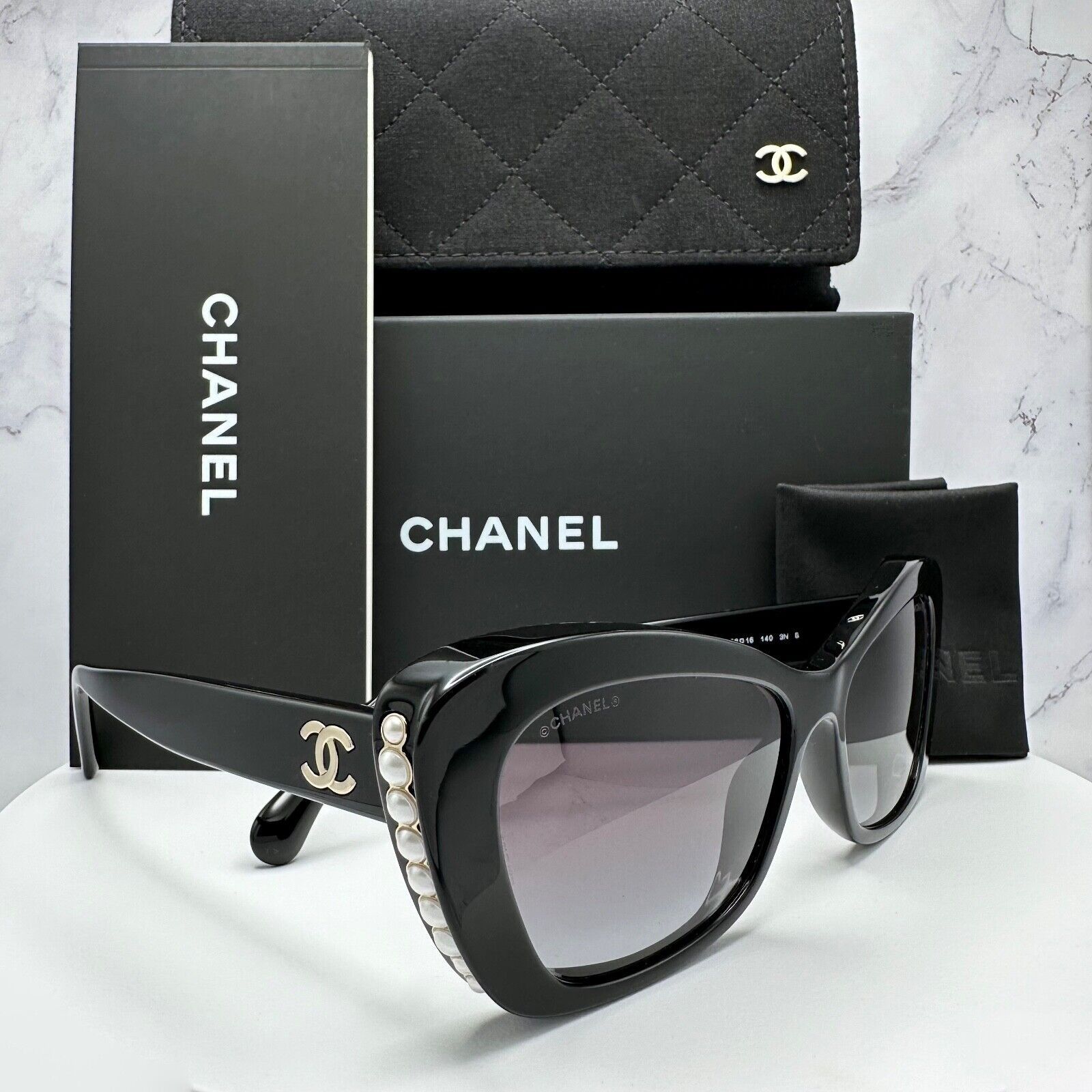 AUTHENTIC CHANEL WOMENS SUNGLASSES CHANEL Sunglasses: Square Sunglasses, acetate — Fashion | CHANEL main image 2