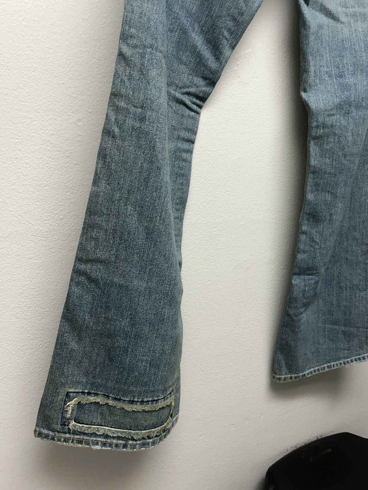 True Religion RARE Vintage True Religion Distressed Patchwork Flare Jeans Size 29" - 13 Thumbnail